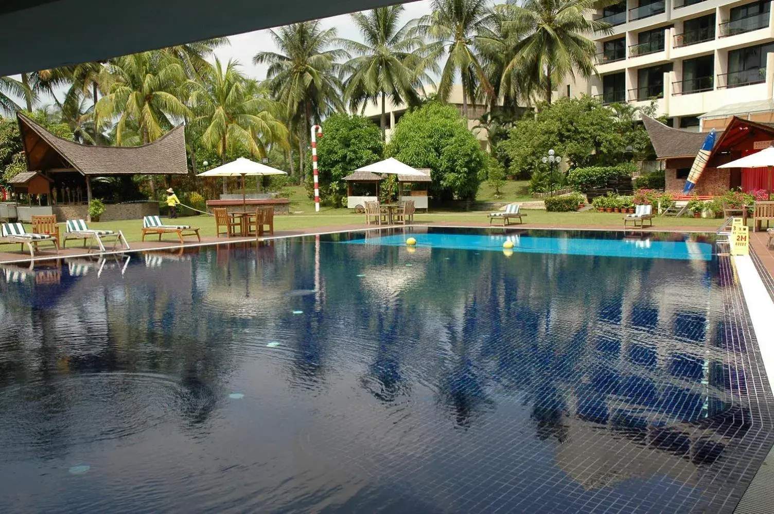 Pool view in Batam View Beach Resort Pool view in Batam View Beach Resort
