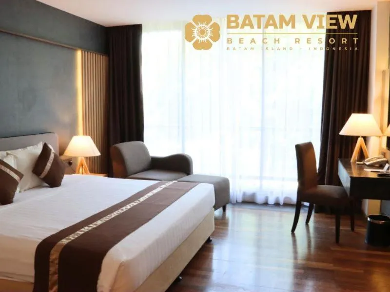 Bed in Batam View Beach Resort