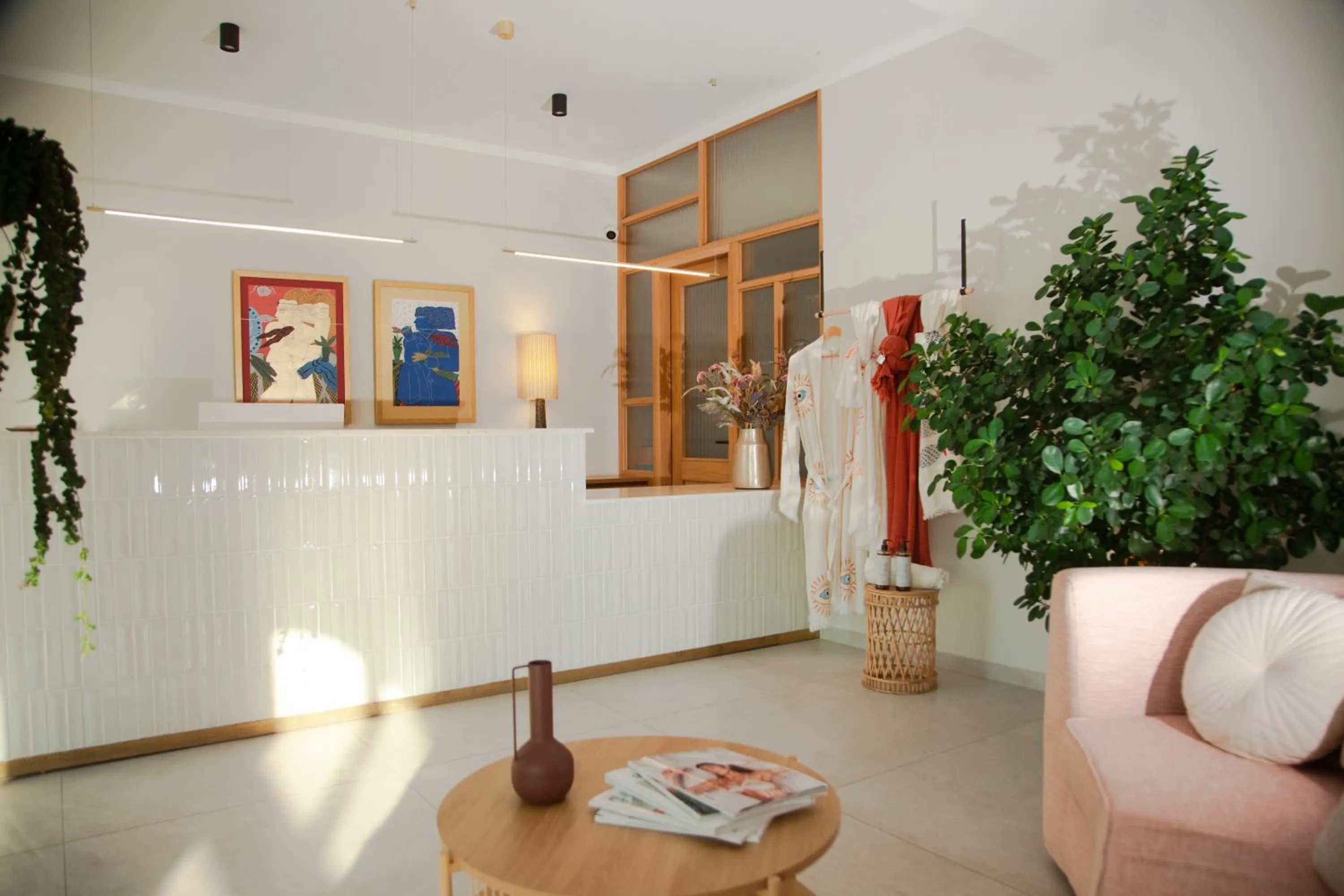 Seating area in Akti Hotel Kavala