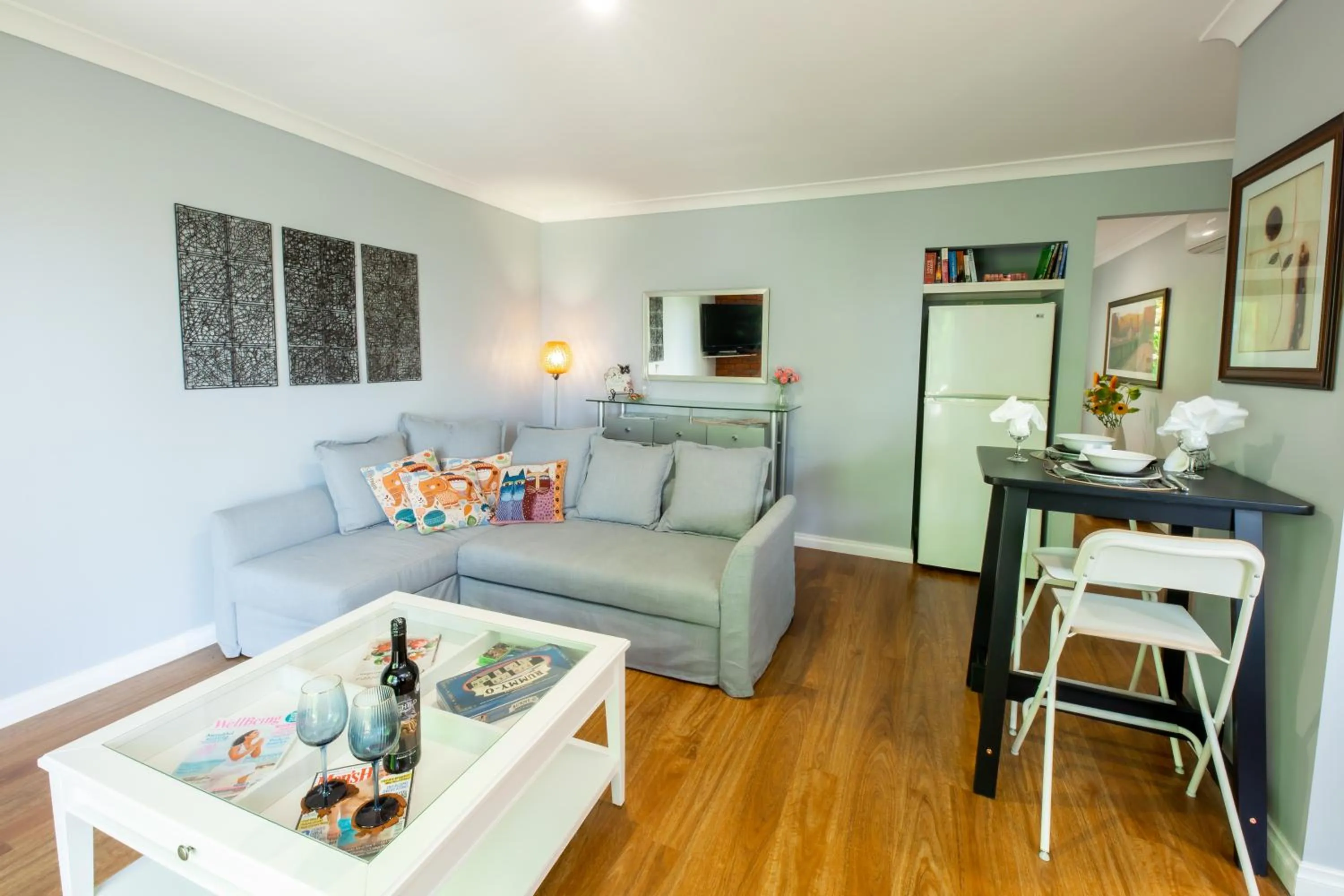 Seating area in Holly Lodge