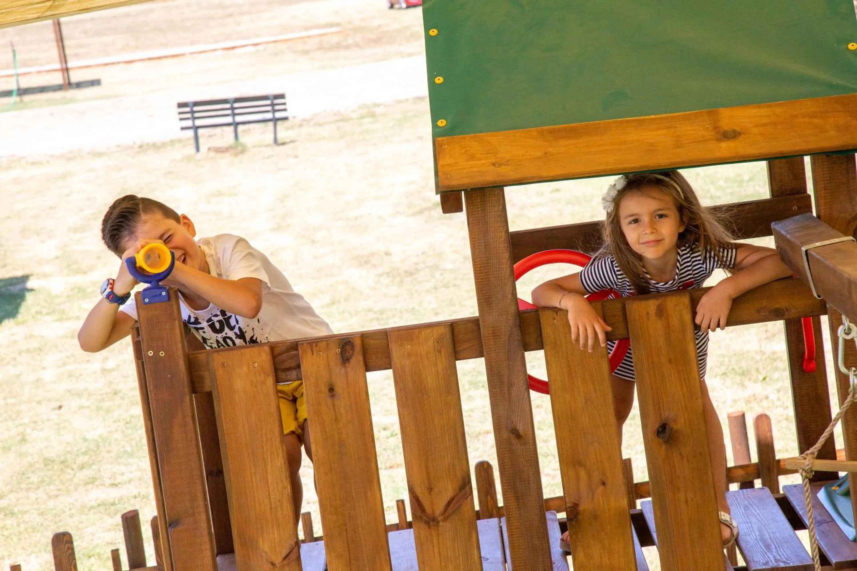 Children play ground in Casa in Maremma Tuscany Village