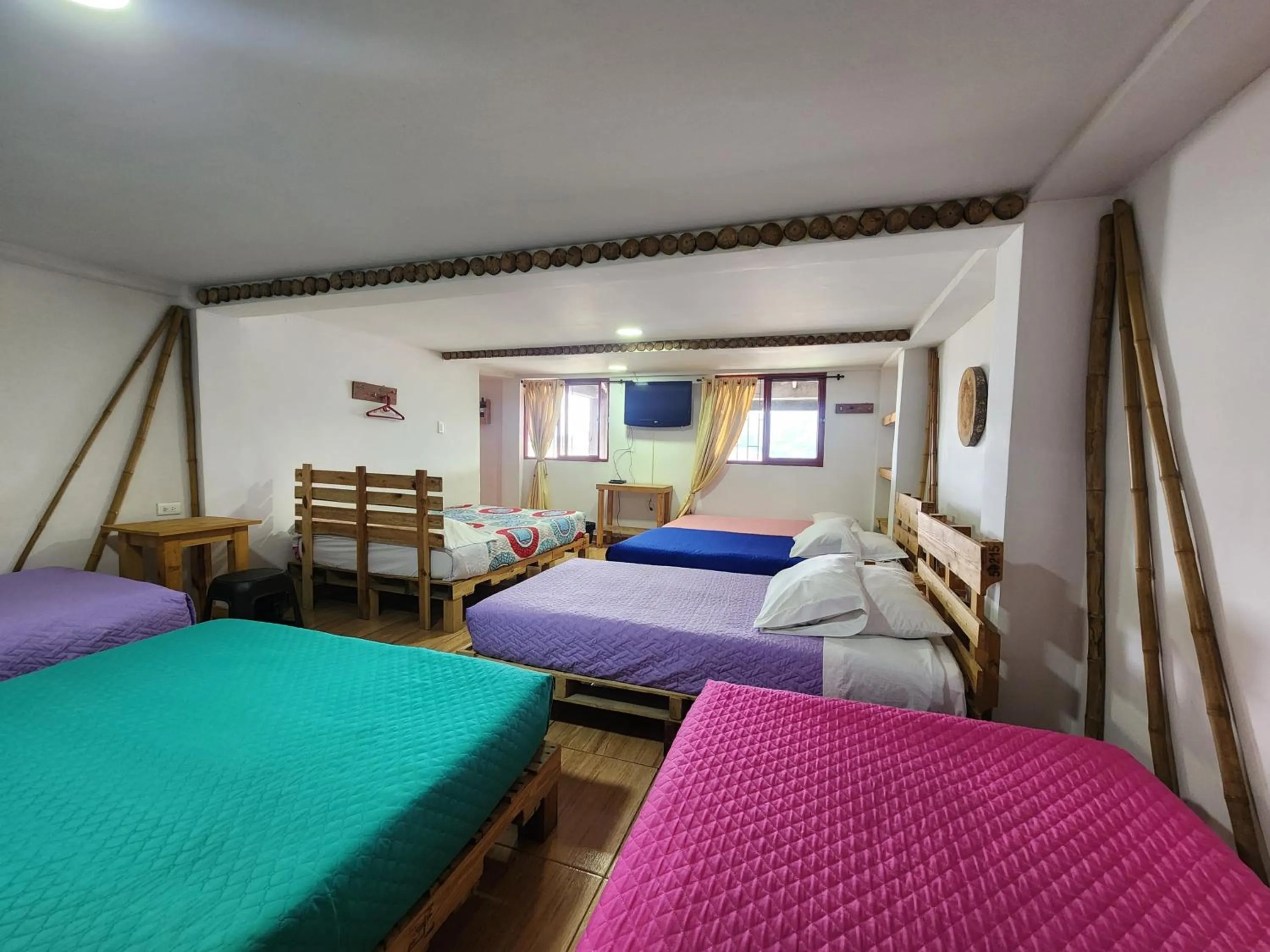 Bed in Hostal Triangulo del Café