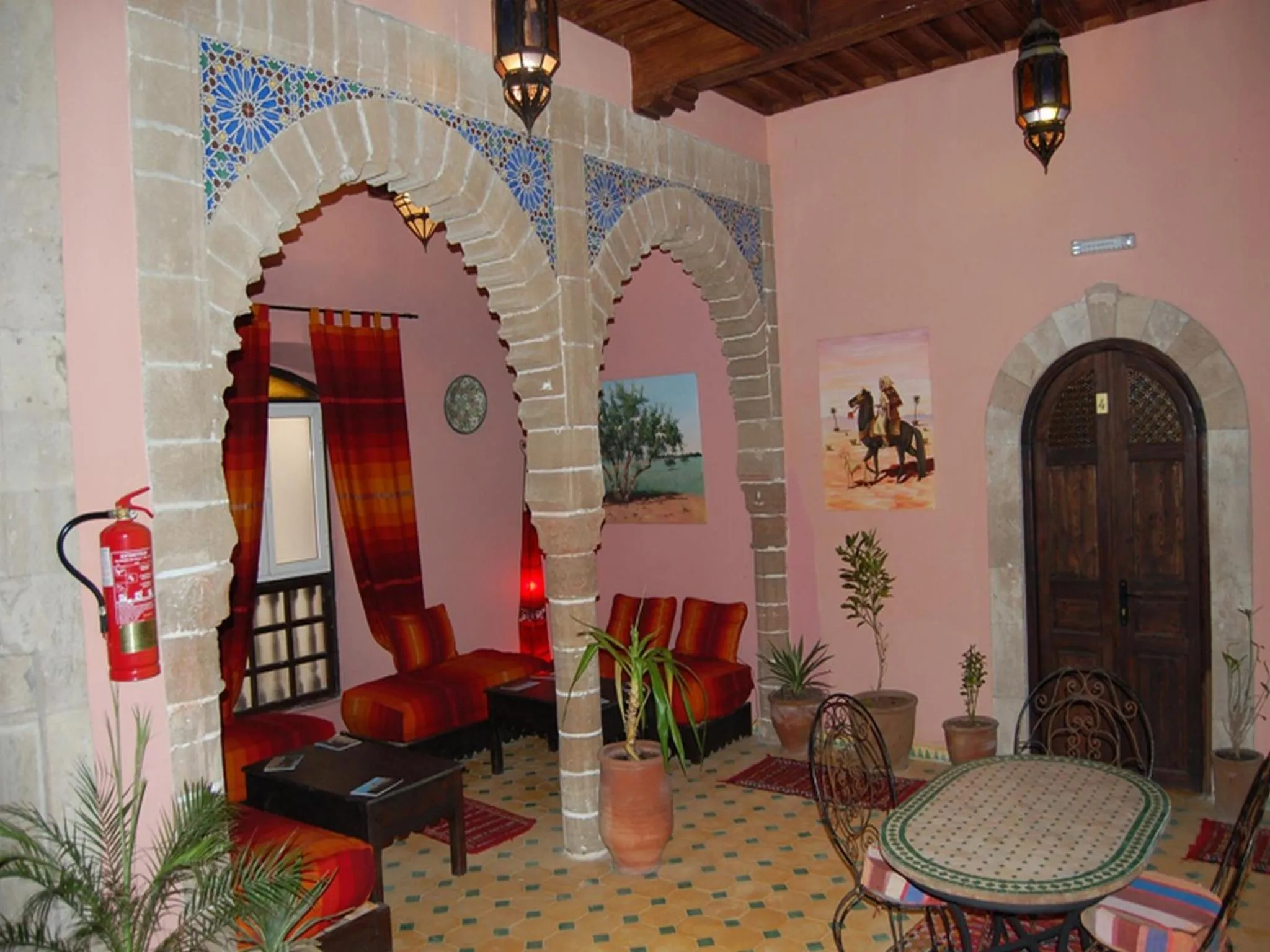 Seating area in Riad Etoile D'essaouira