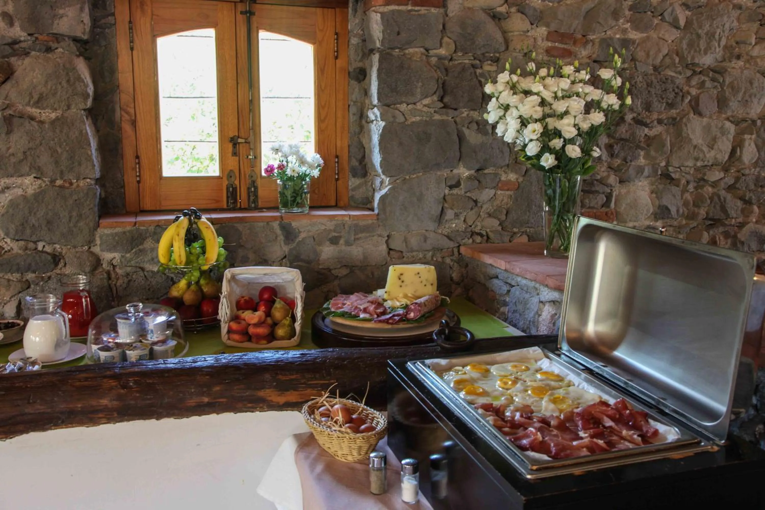 Buffet breakfast in Agriturismo Galea