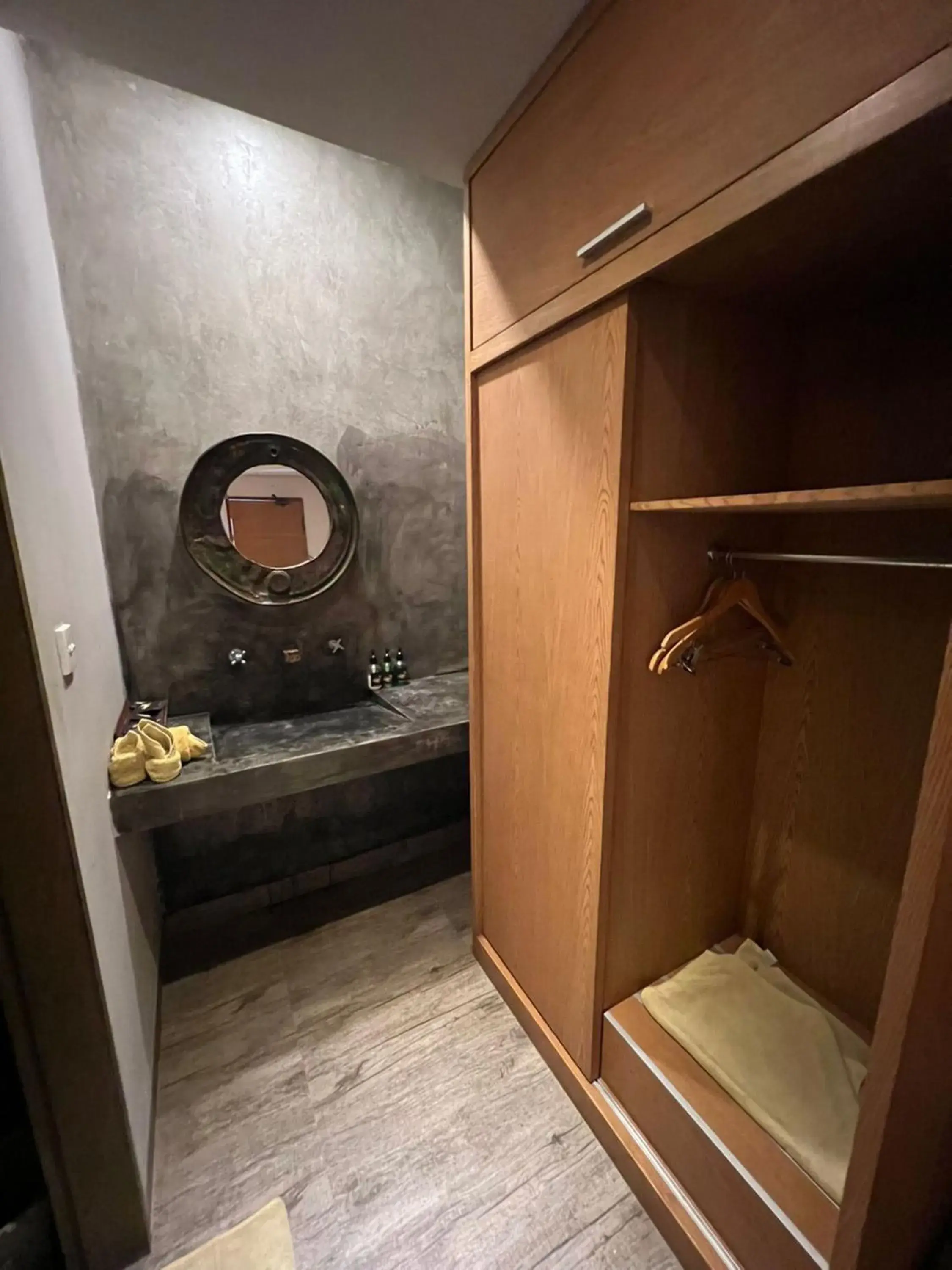 wardrobe, Bathroom in Locomotive Hotel and Spa by EPS