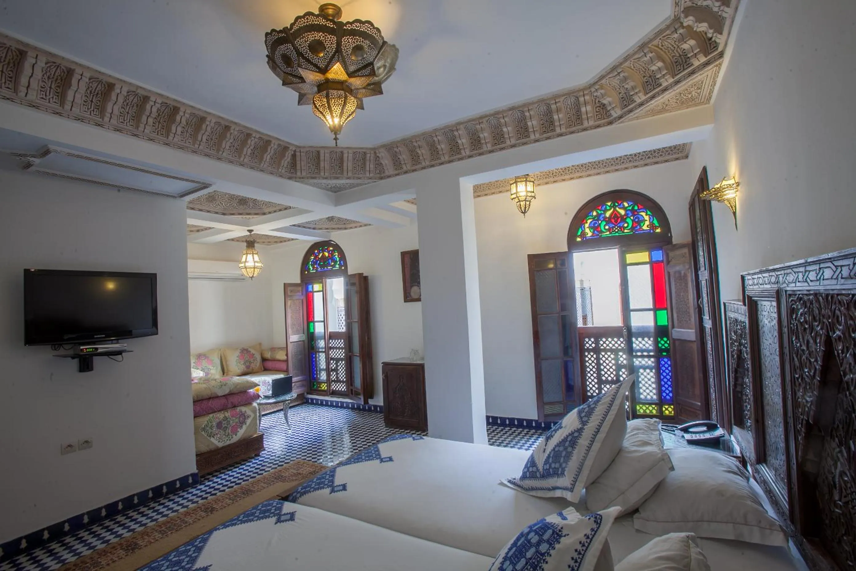 Photo of the whole room, Bed in Riad Salam Fes & Spa