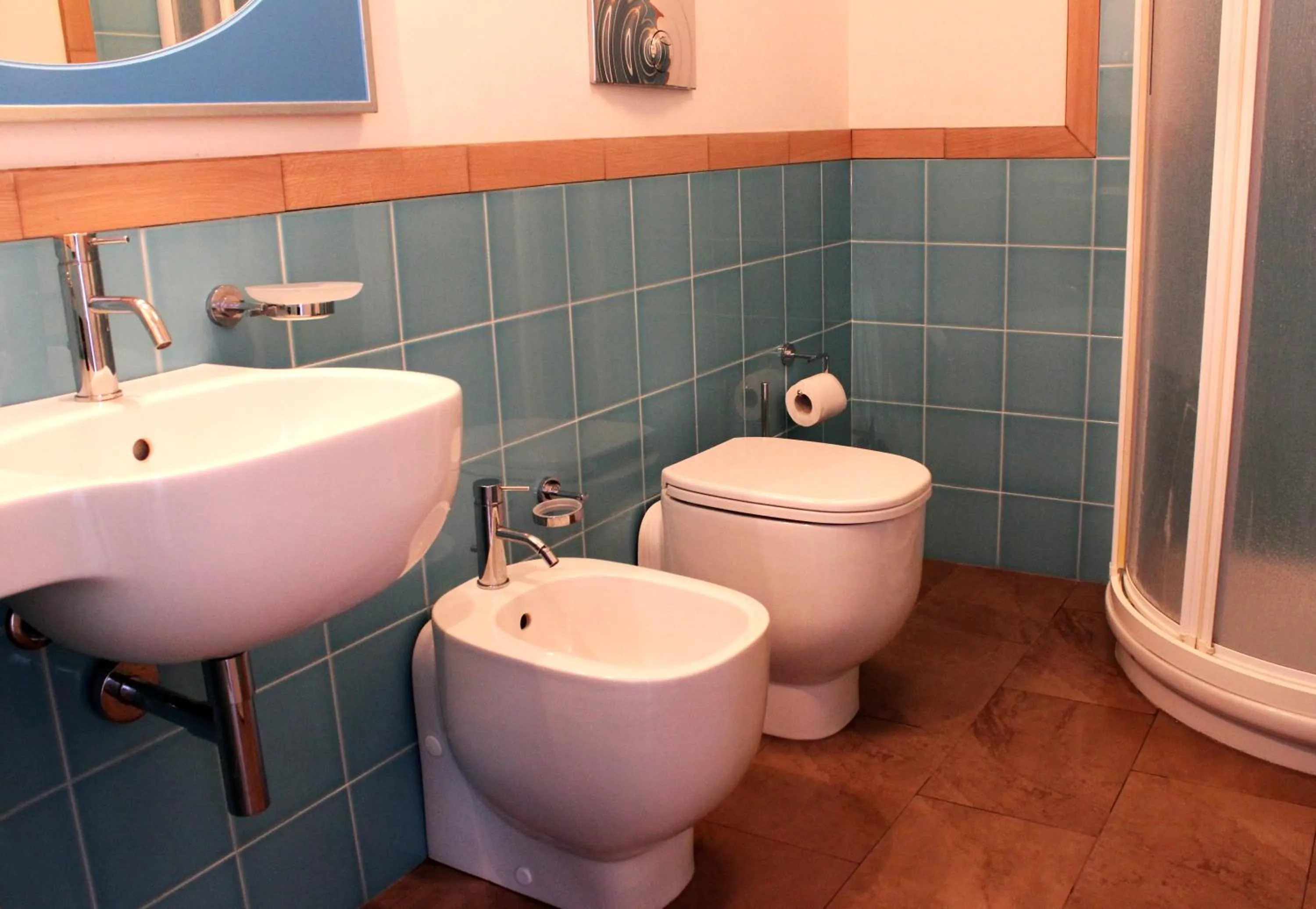 Bathroom in Hotel O'scià