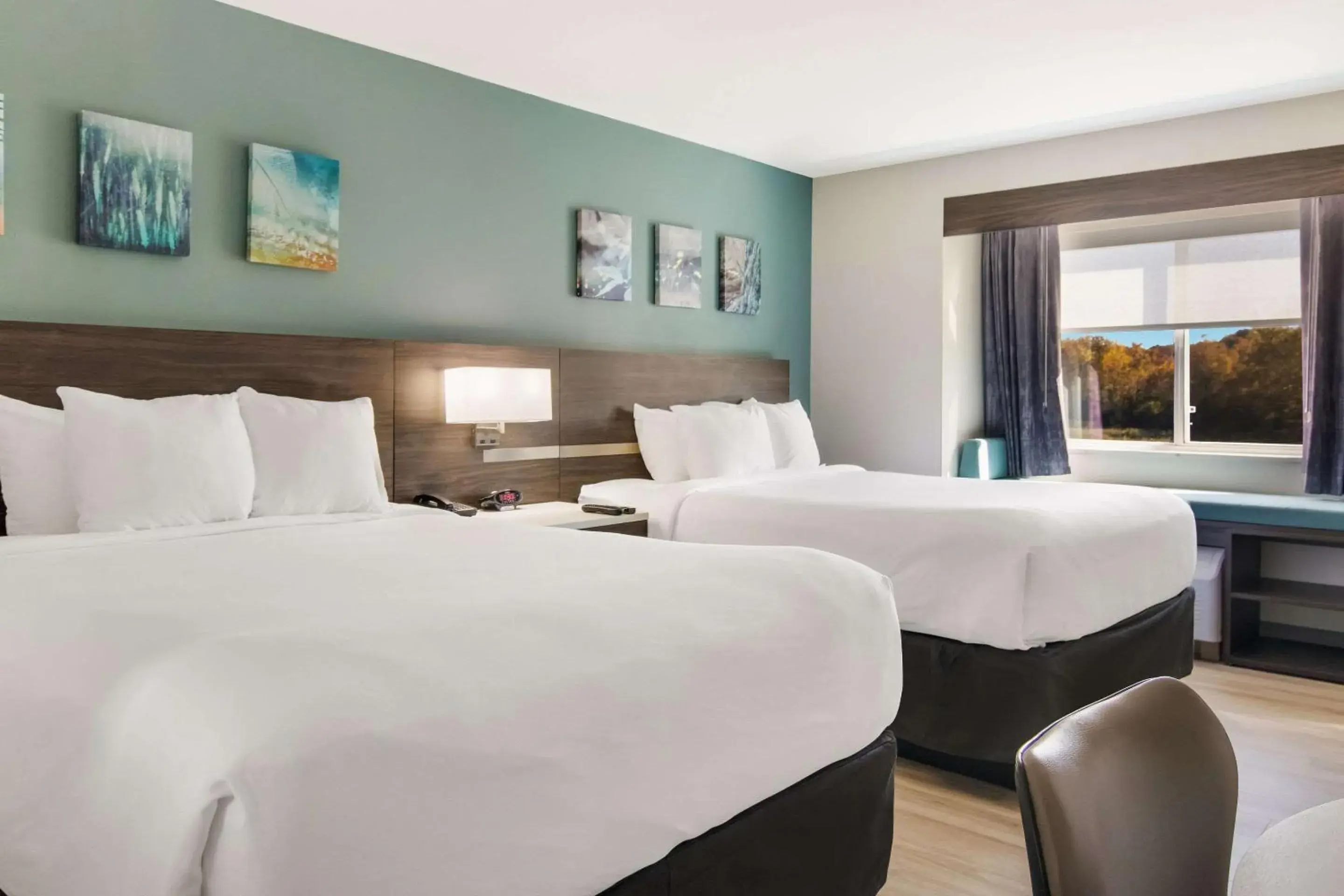Bedroom in Sleep Inn & Suites Clarion, PA near I-80 Bedroom in Sleep Inn & Suites Clarion, PA near I-80
