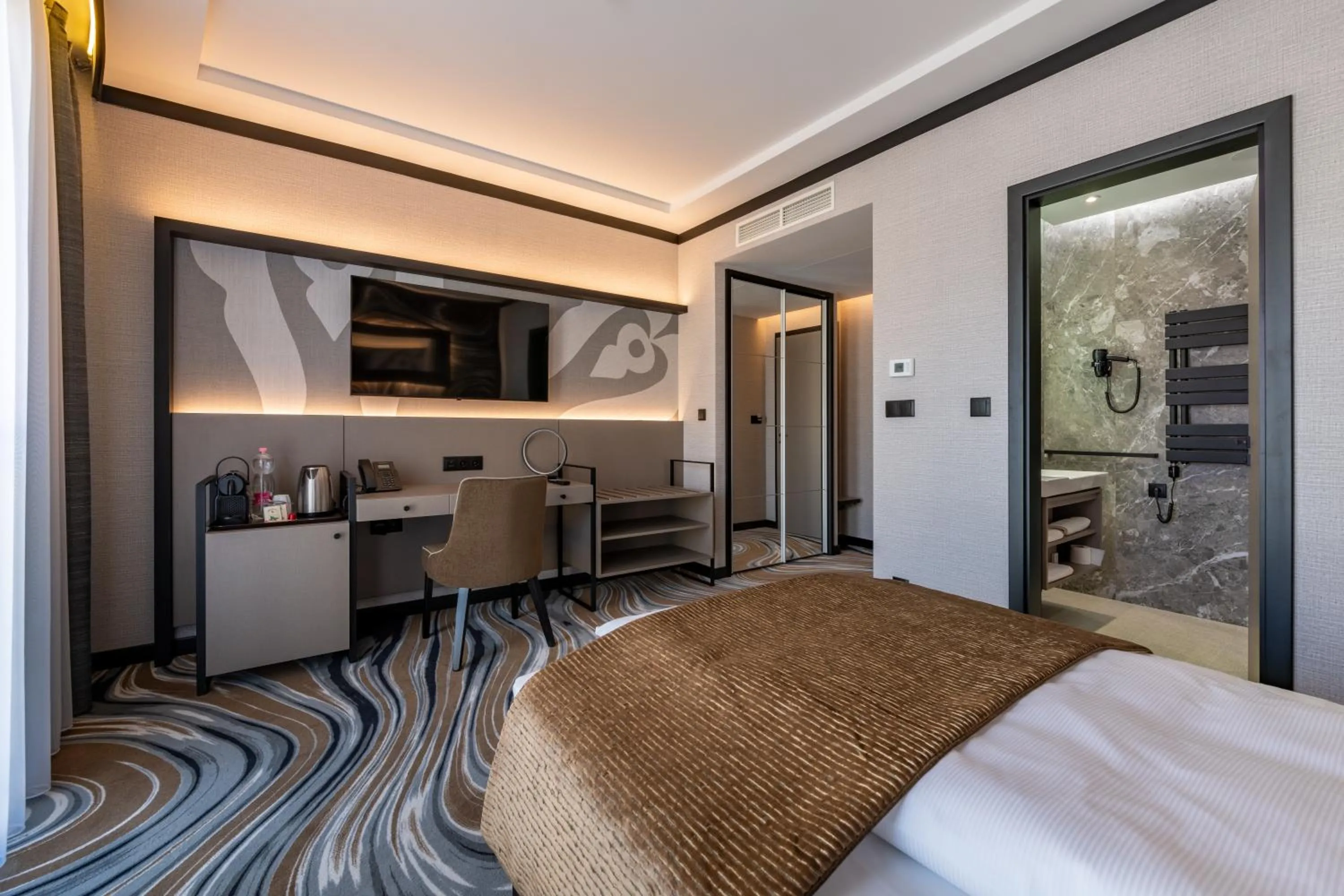 Bed in Hotel Debrecen