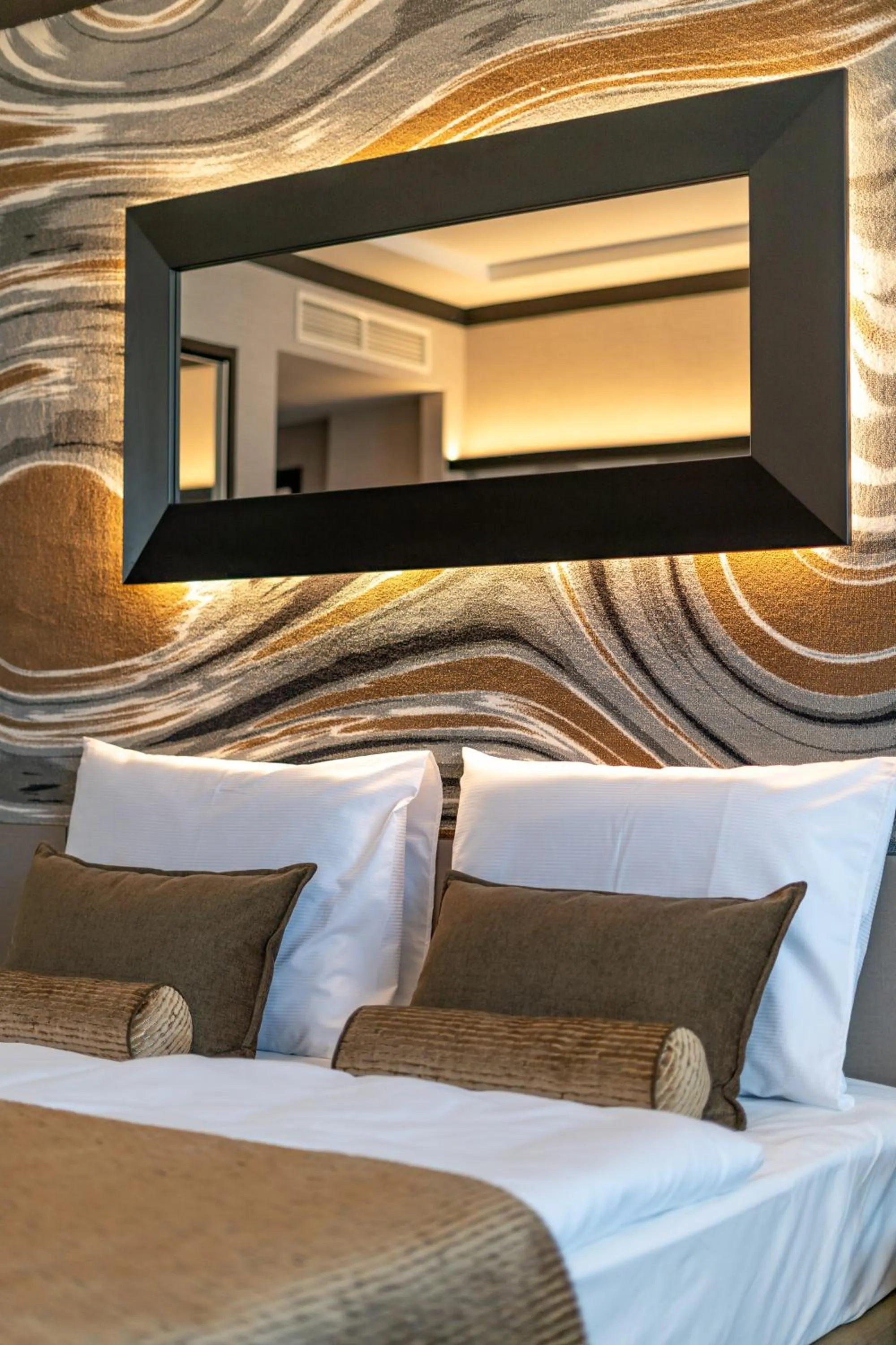 Bed in Hotel Debrecen