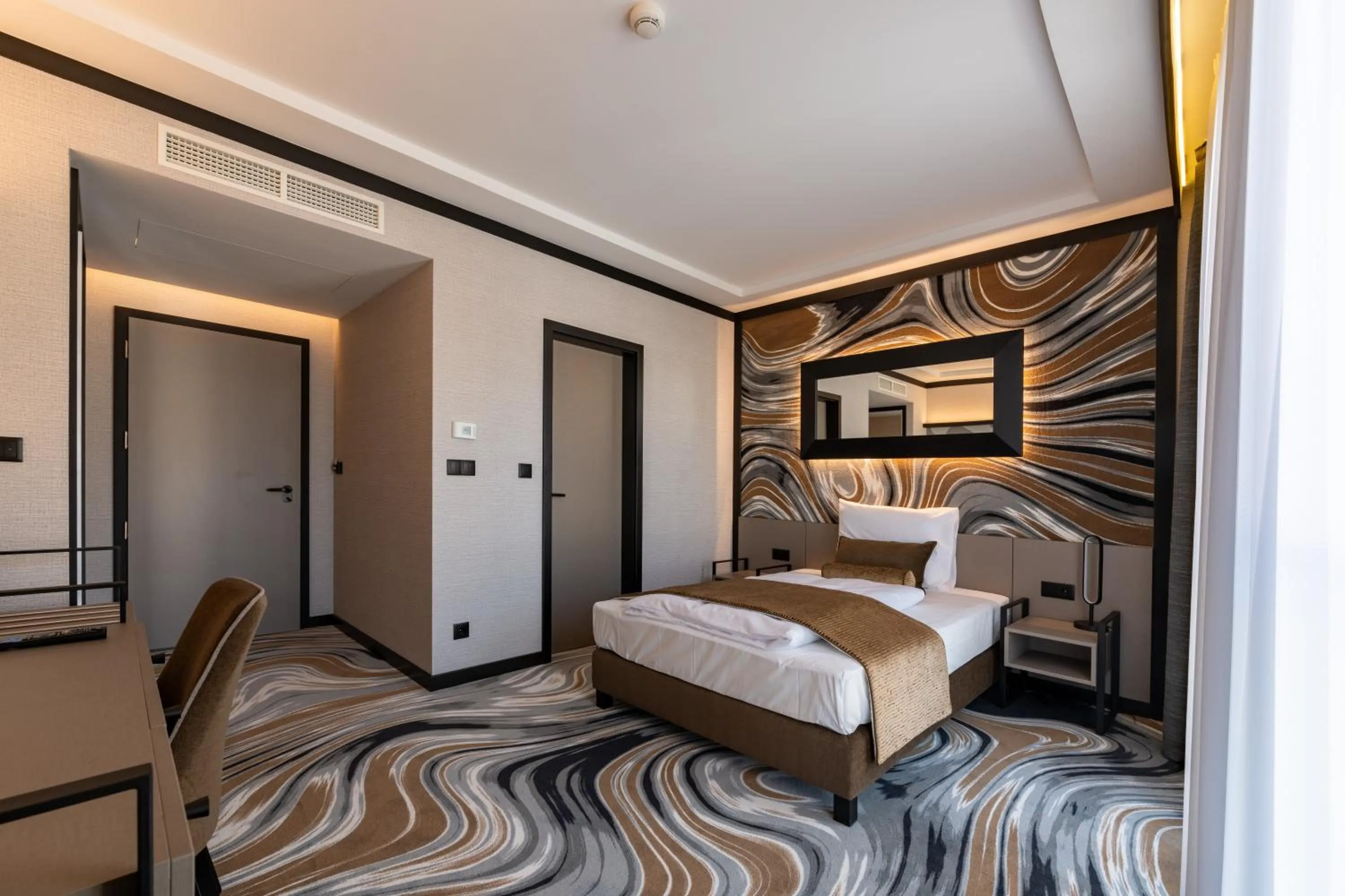 Bed in Hotel Debrecen