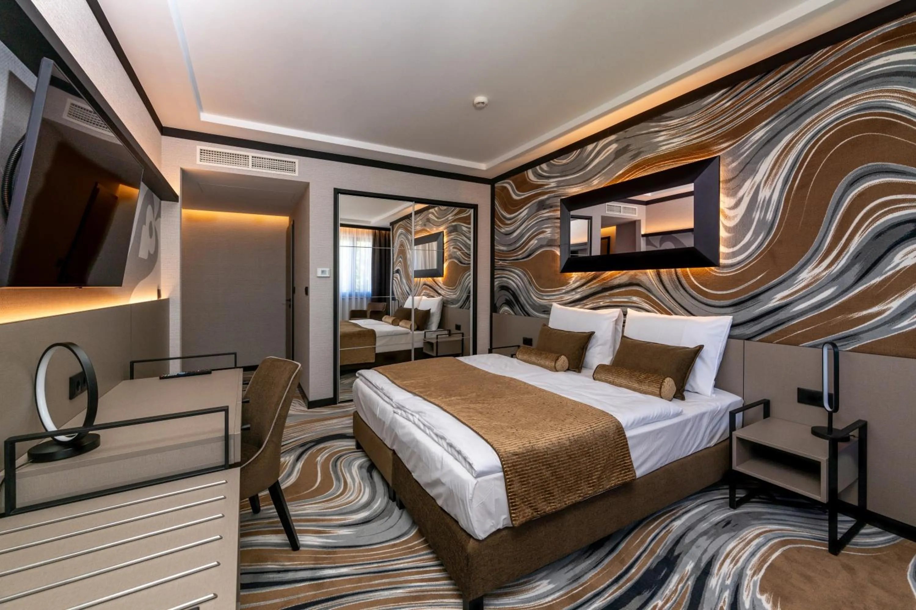 Bed in Hotel Debrecen