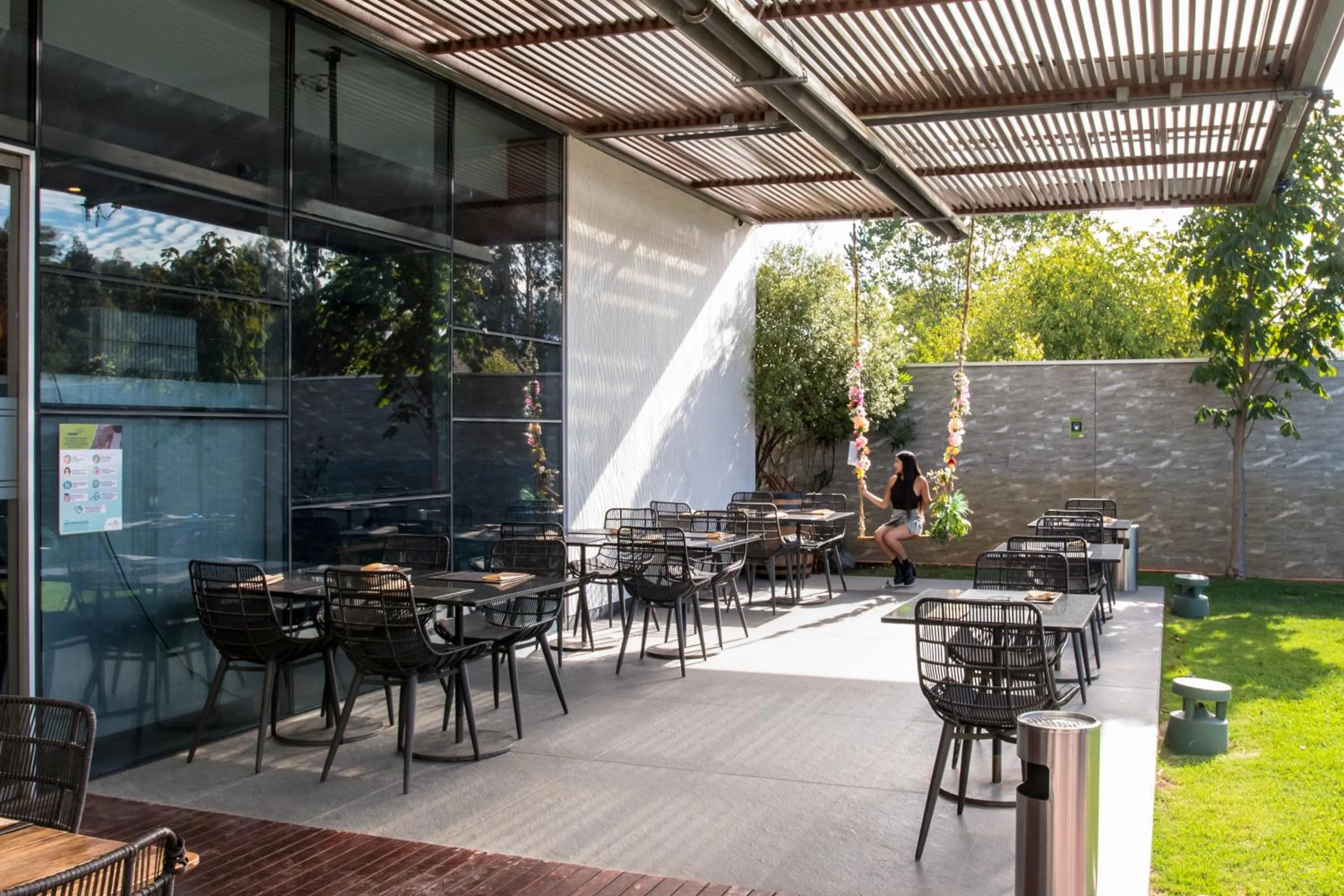 Patio in Hotel Parada Linares