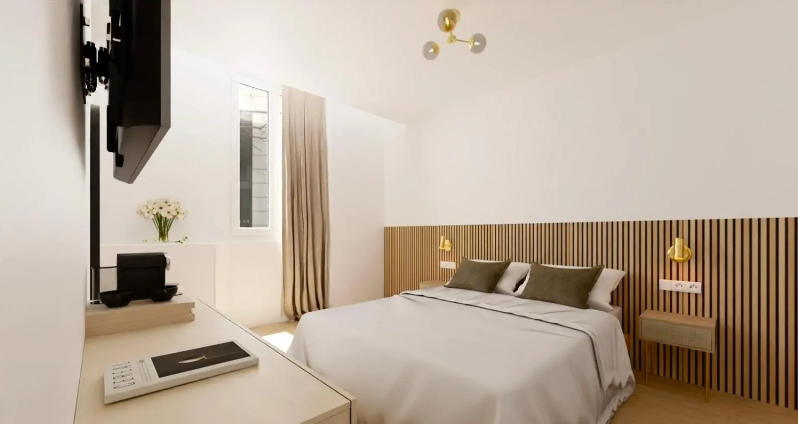 Bed in Hotel le Romanesque