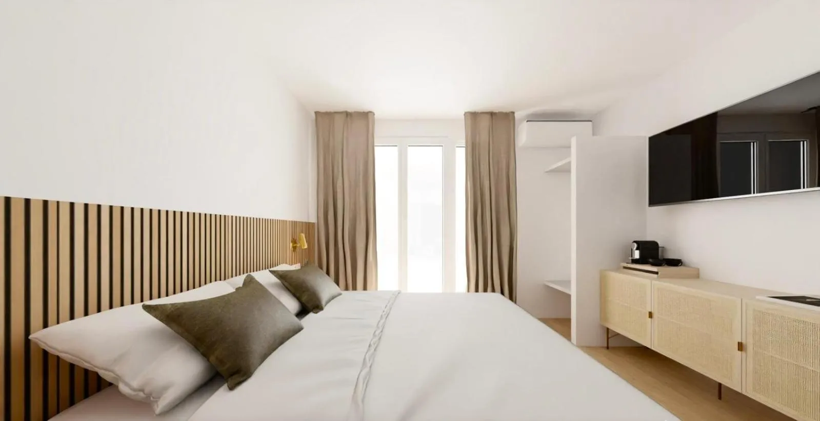 Bed in Hotel le Romanesque