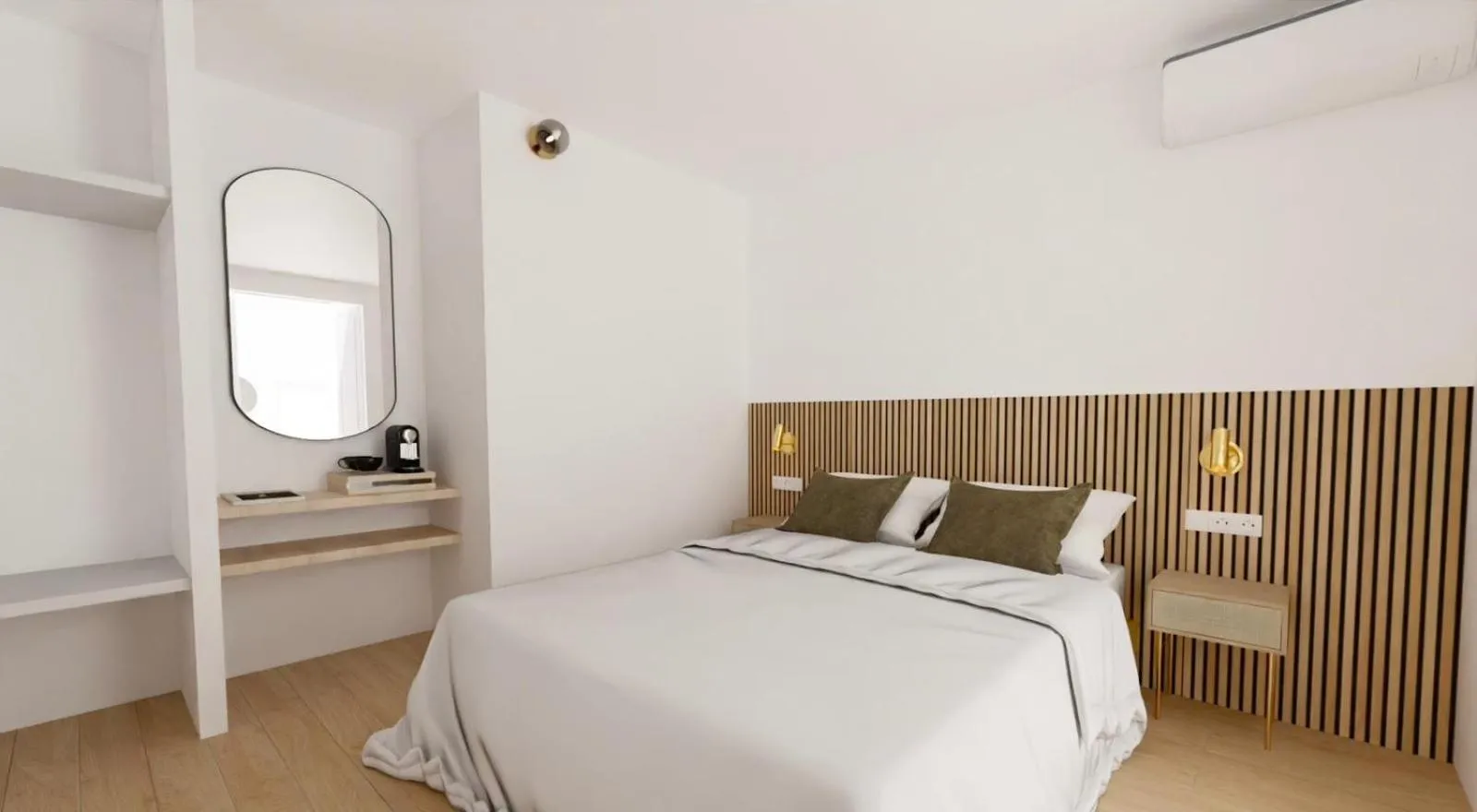 Bed in Hotel le Romanesque