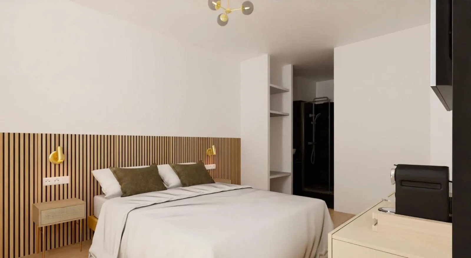 Bed in Hotel le Romanesque