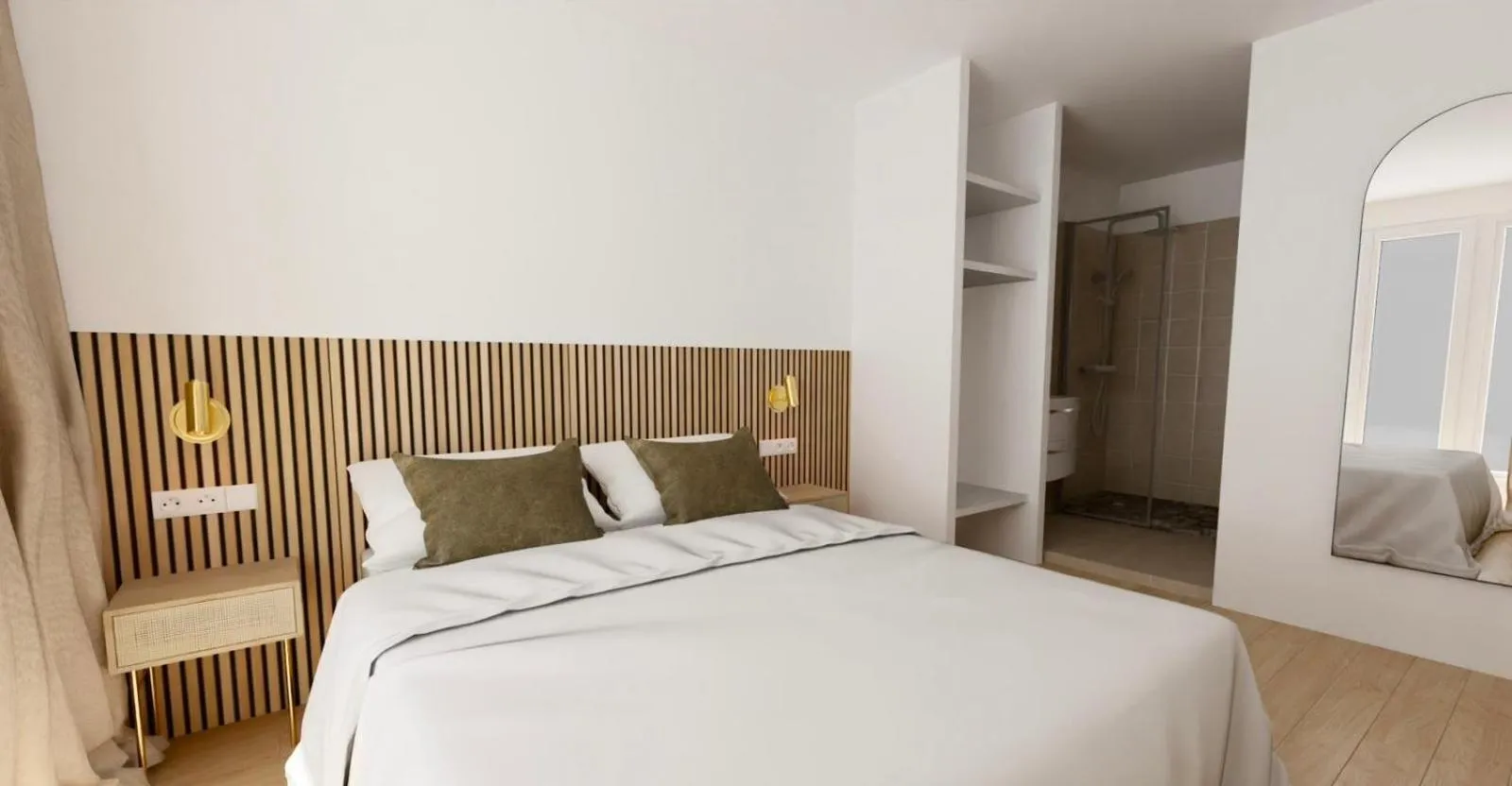 Bed in Hotel le Romanesque