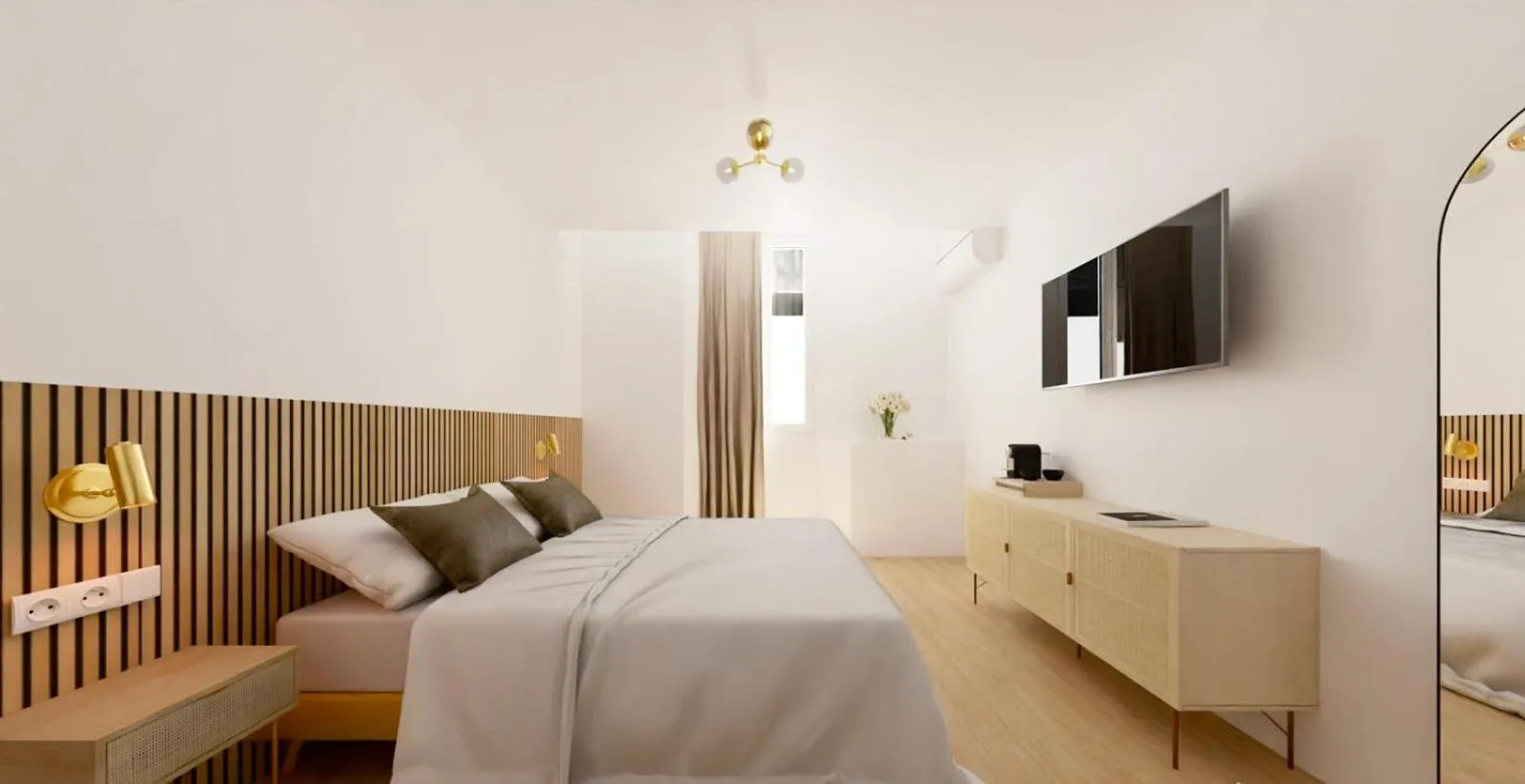 Bed in Hotel le Romanesque