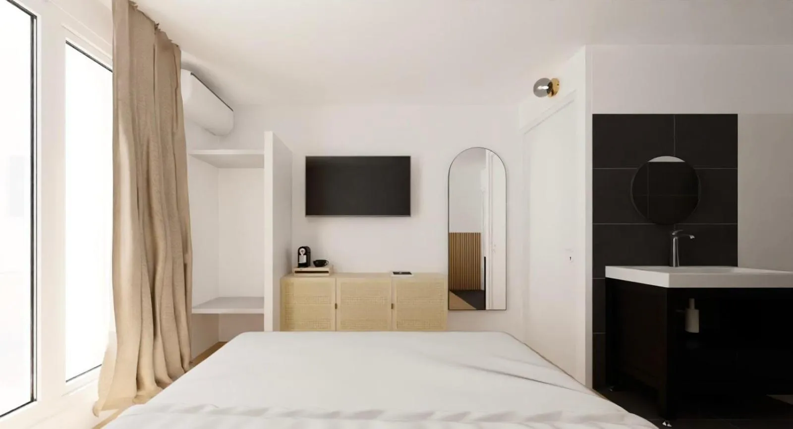 Bed in Hotel le Romanesque