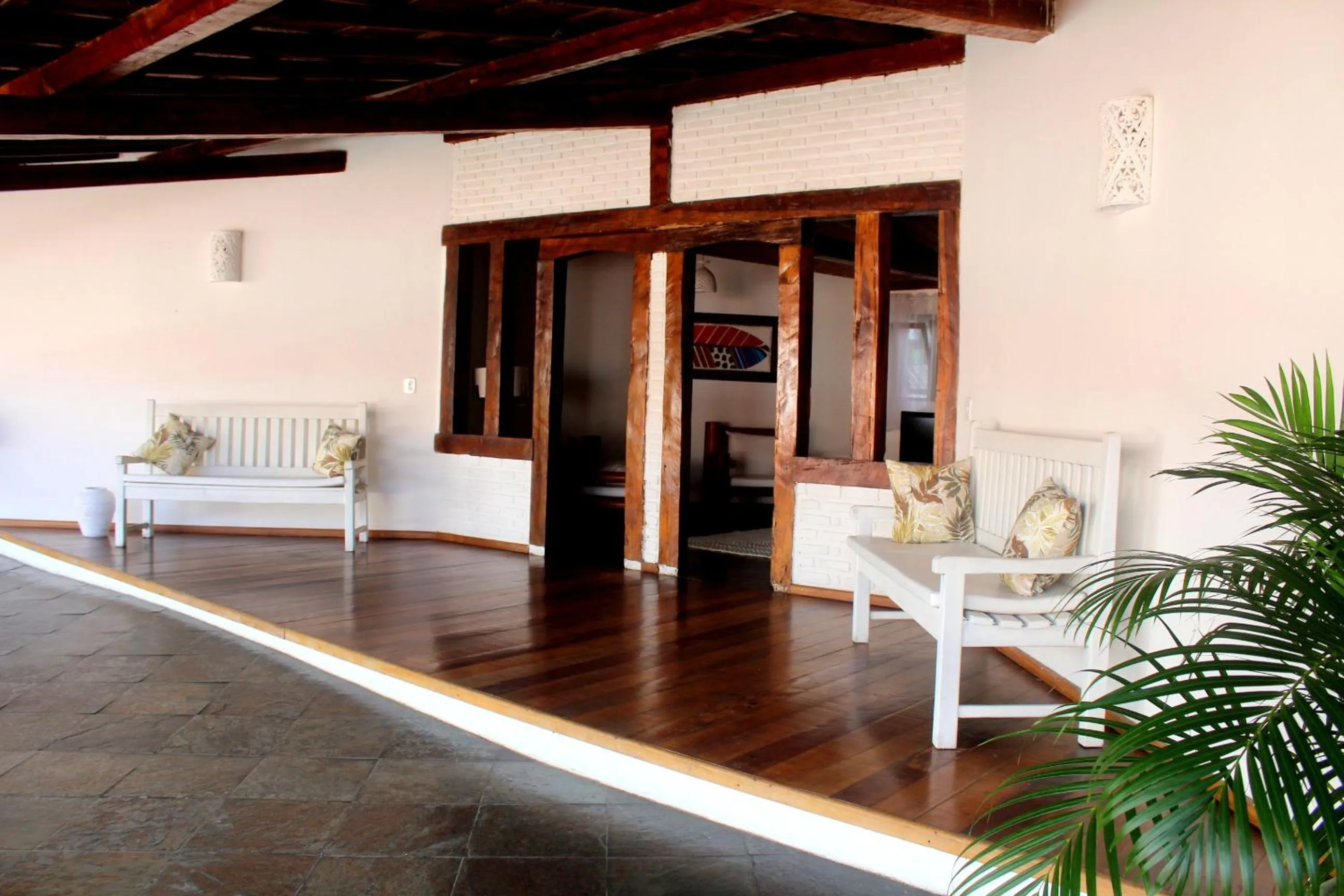 Pool view in Novo Hotel Galeão