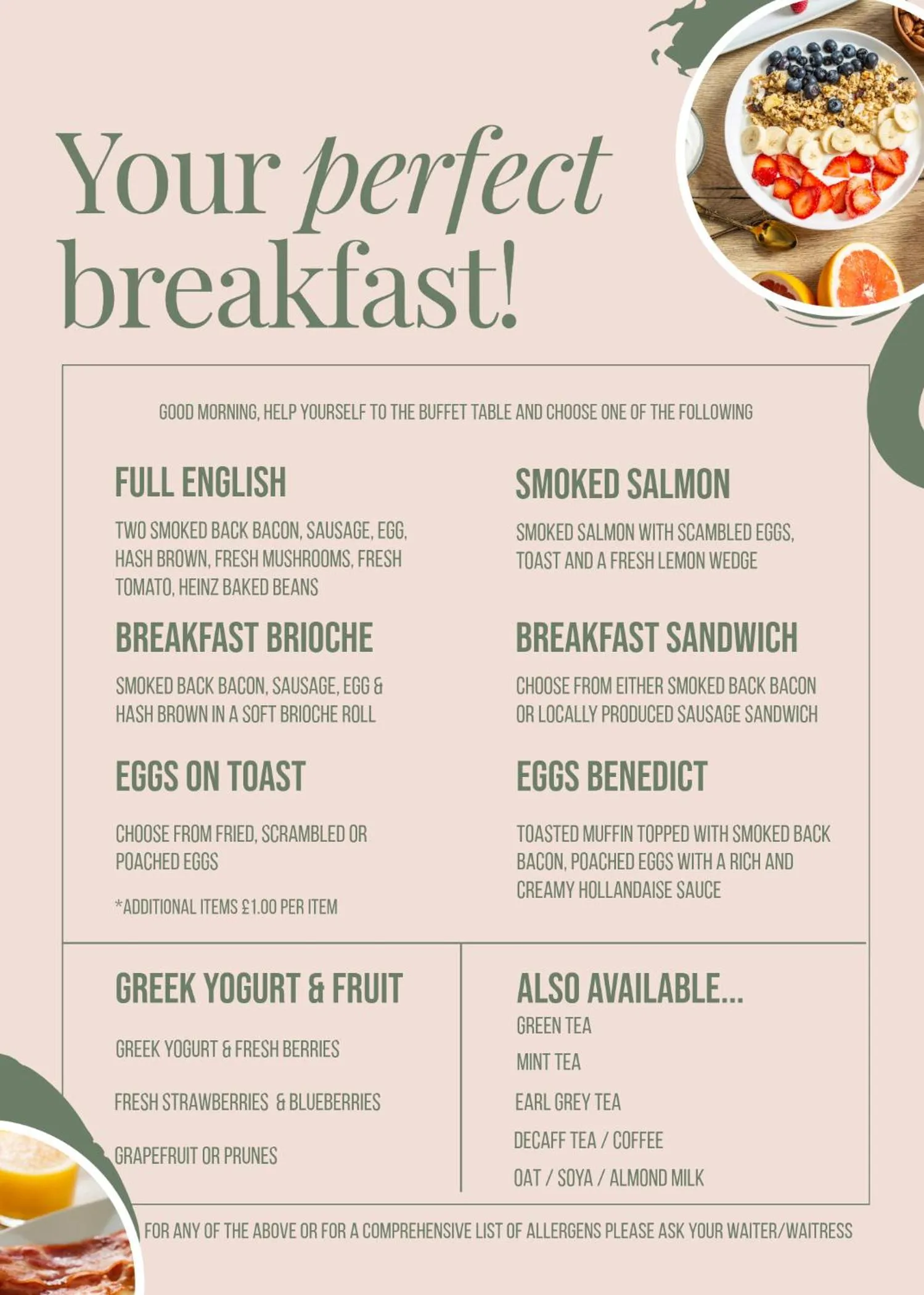 Food and drinks in The Havelock