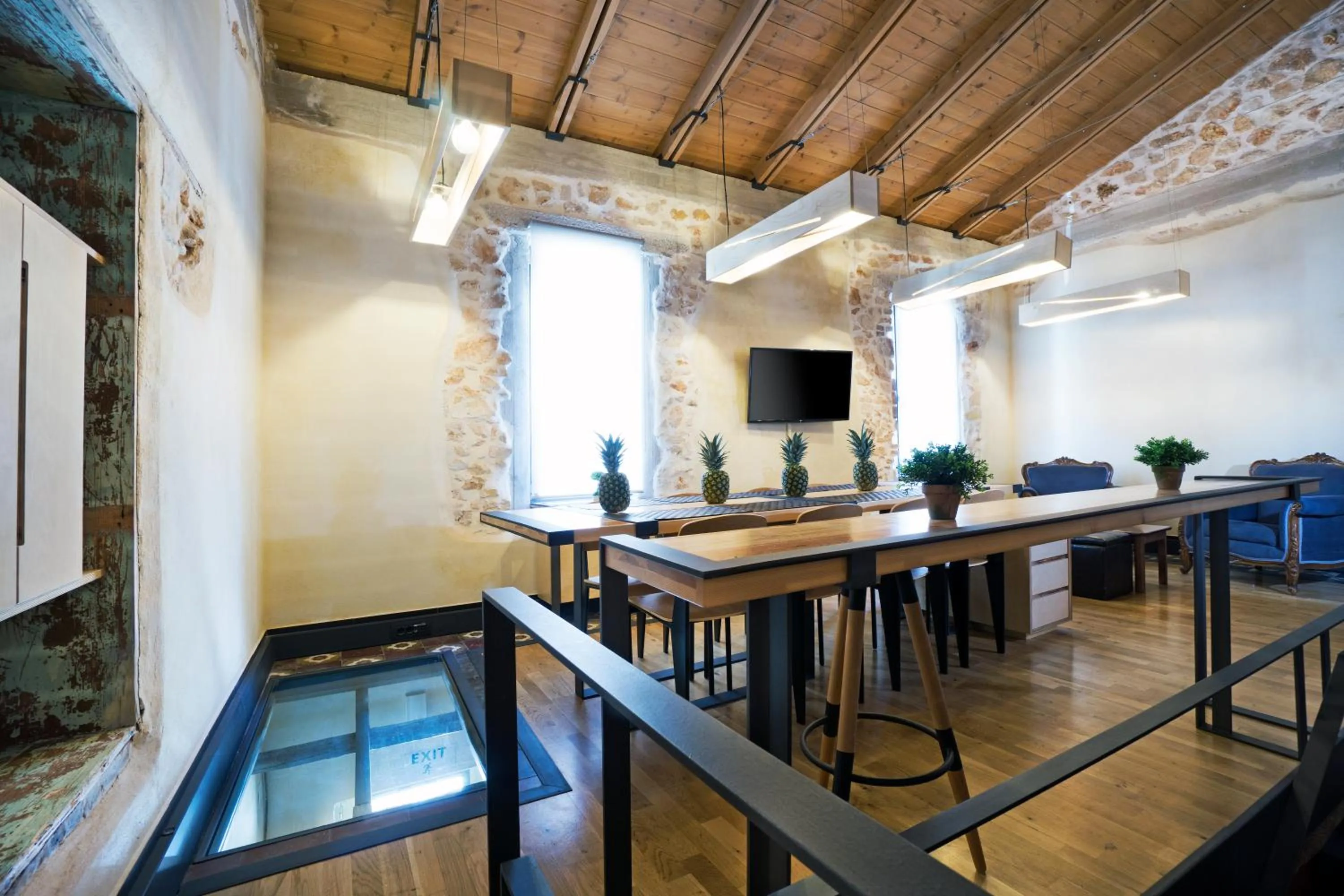 Living room in Evans House