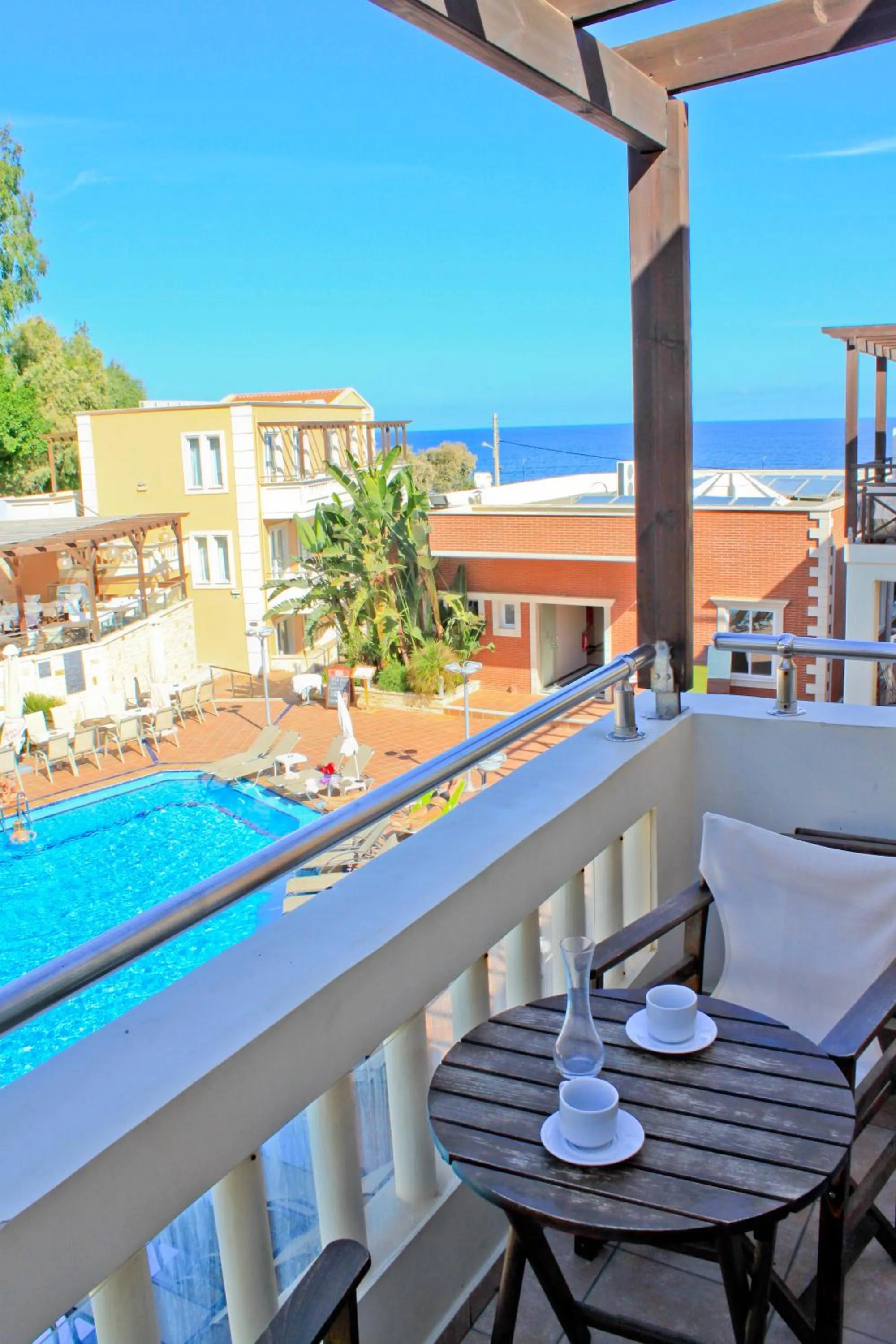 Balcony/Terrace in Porto Kalamaki Hotel