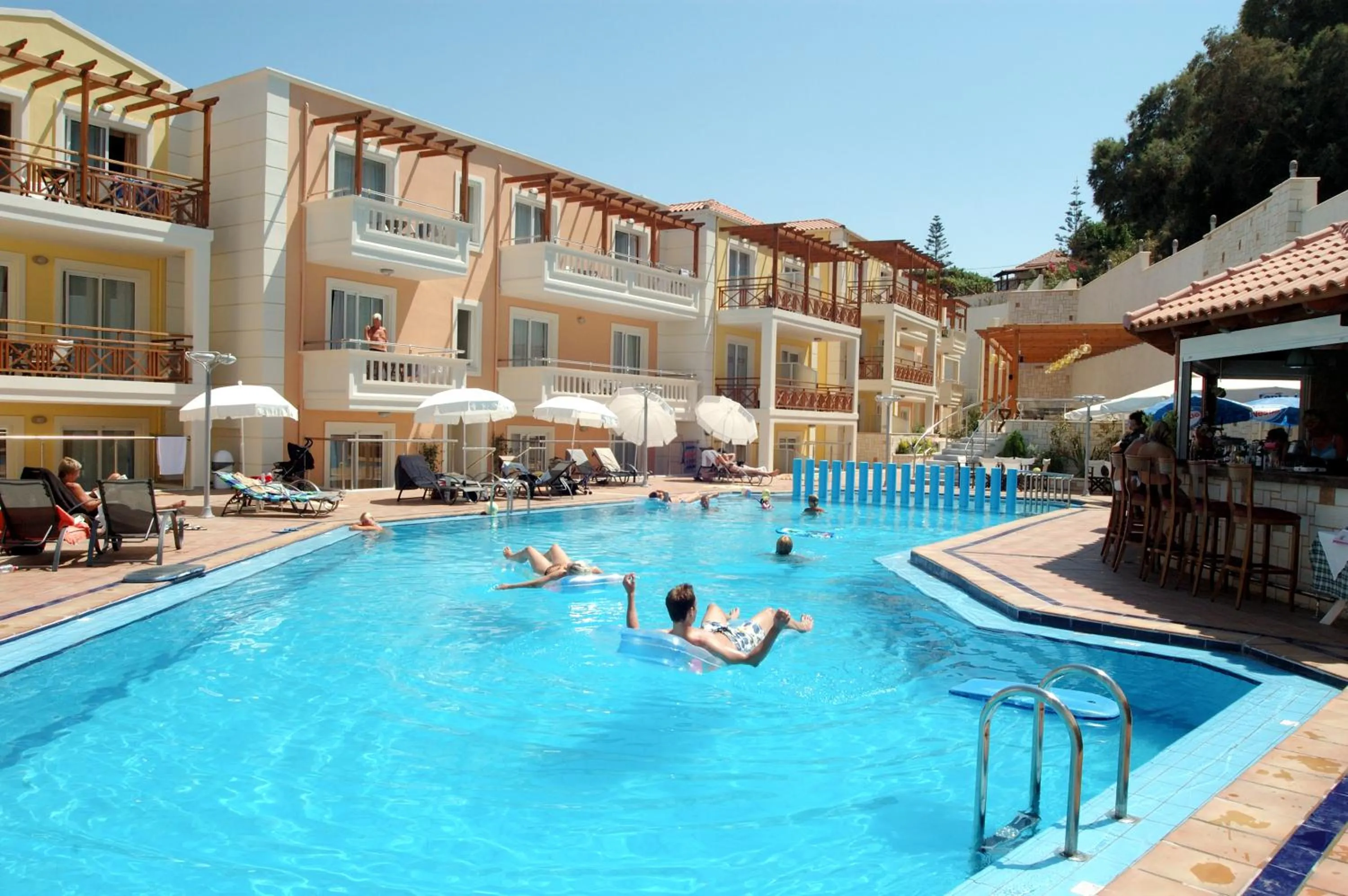 Swimming pool in Porto Kalamaki Hotel