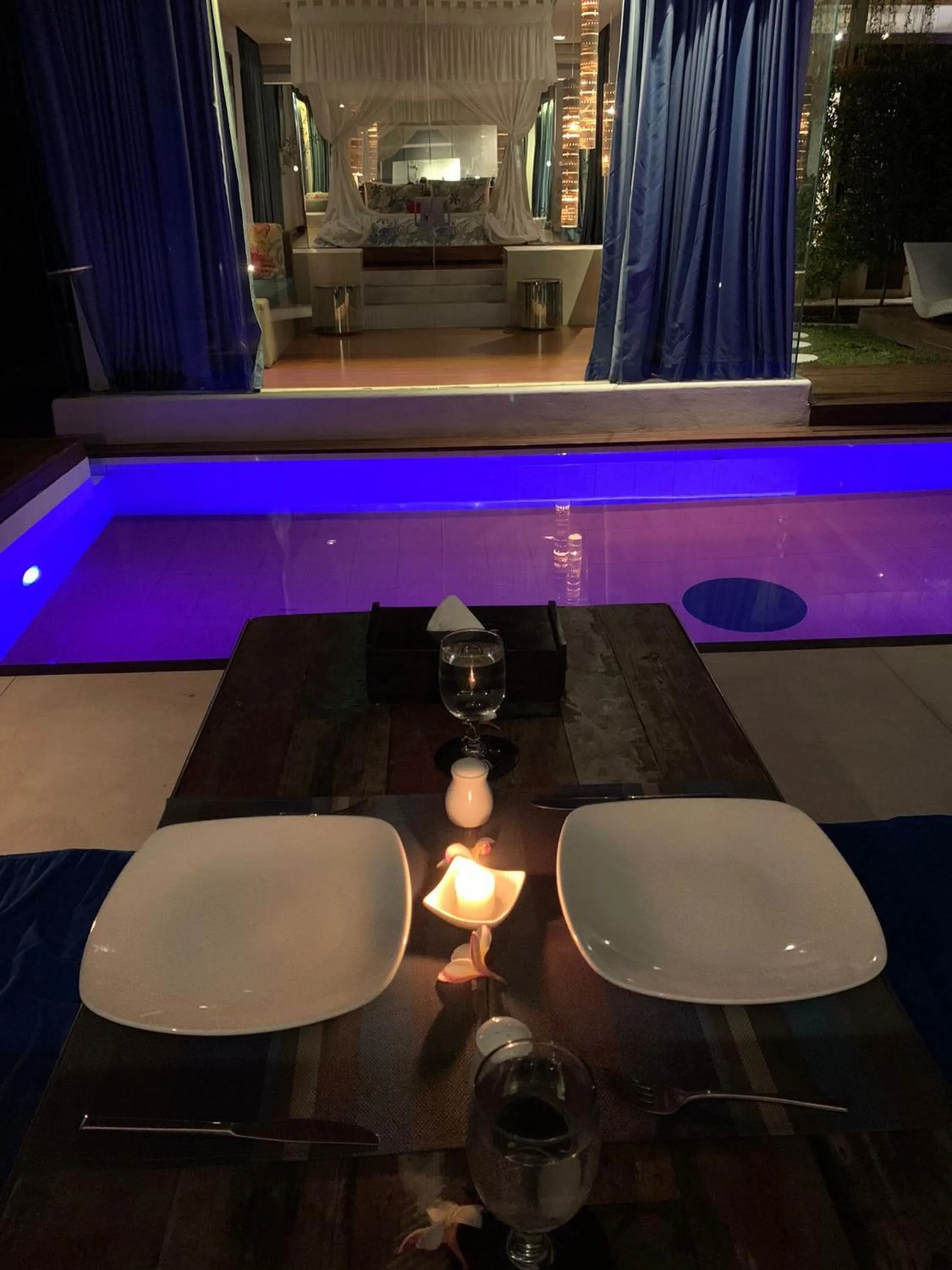 Dining area in Kiss Bali Villas