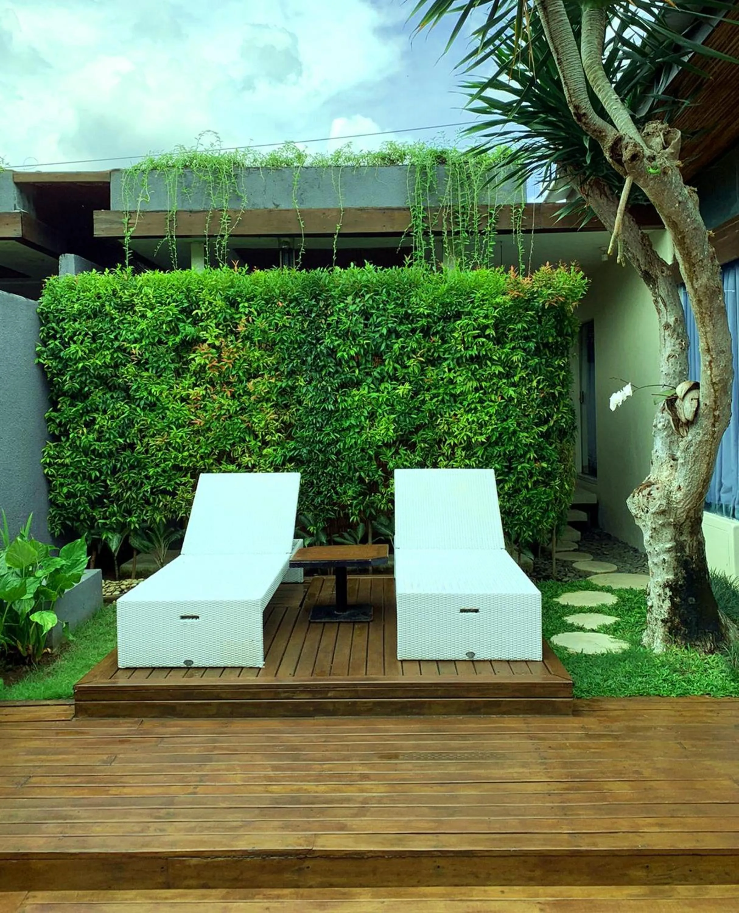 sunbed in Kiss Bali Villas