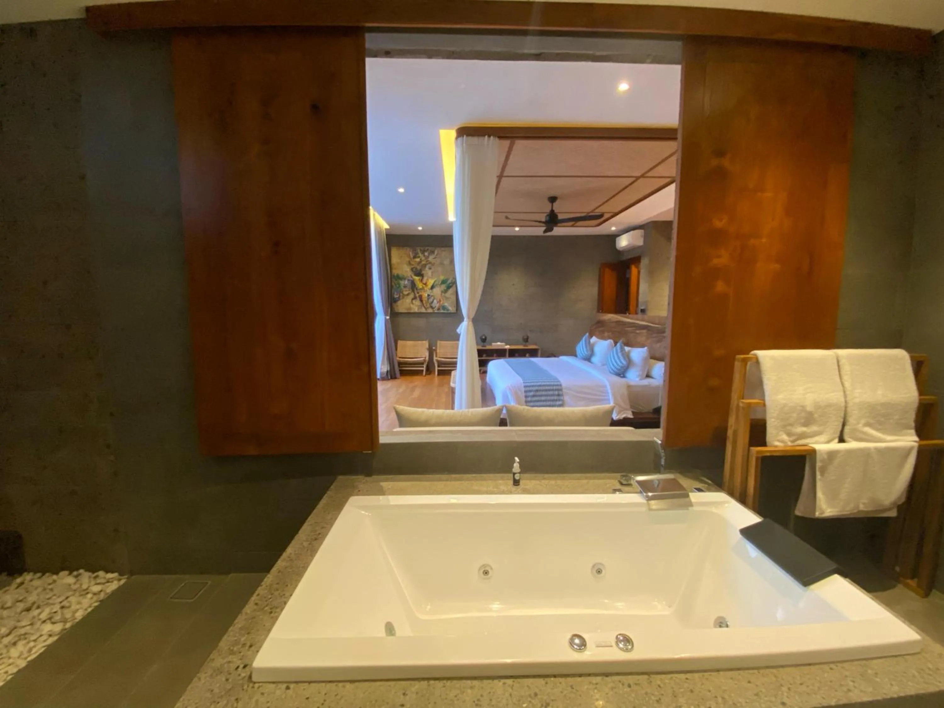 Bathroom, Bed in Kiss Bali Villas