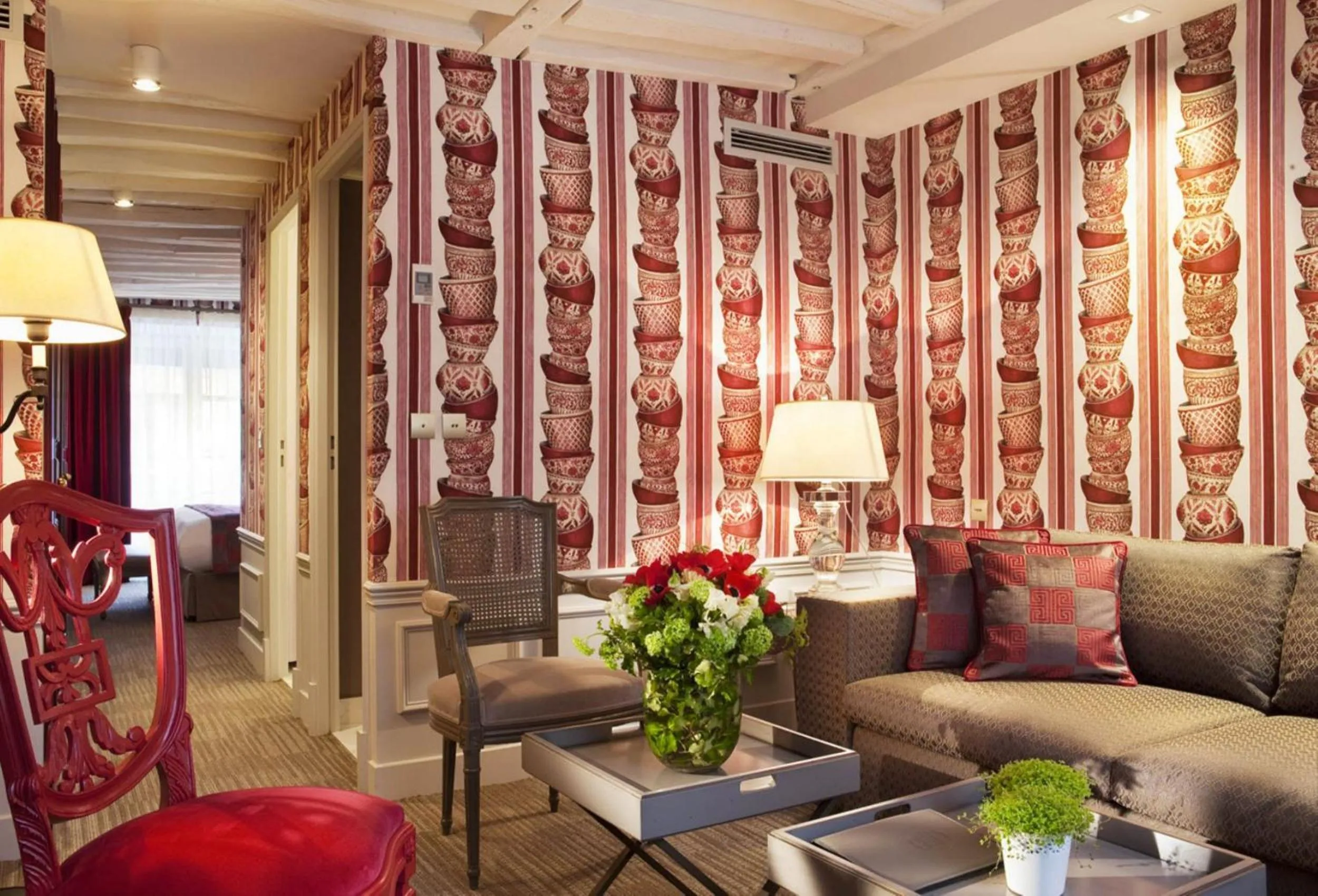 Seating area in La Maison Favart