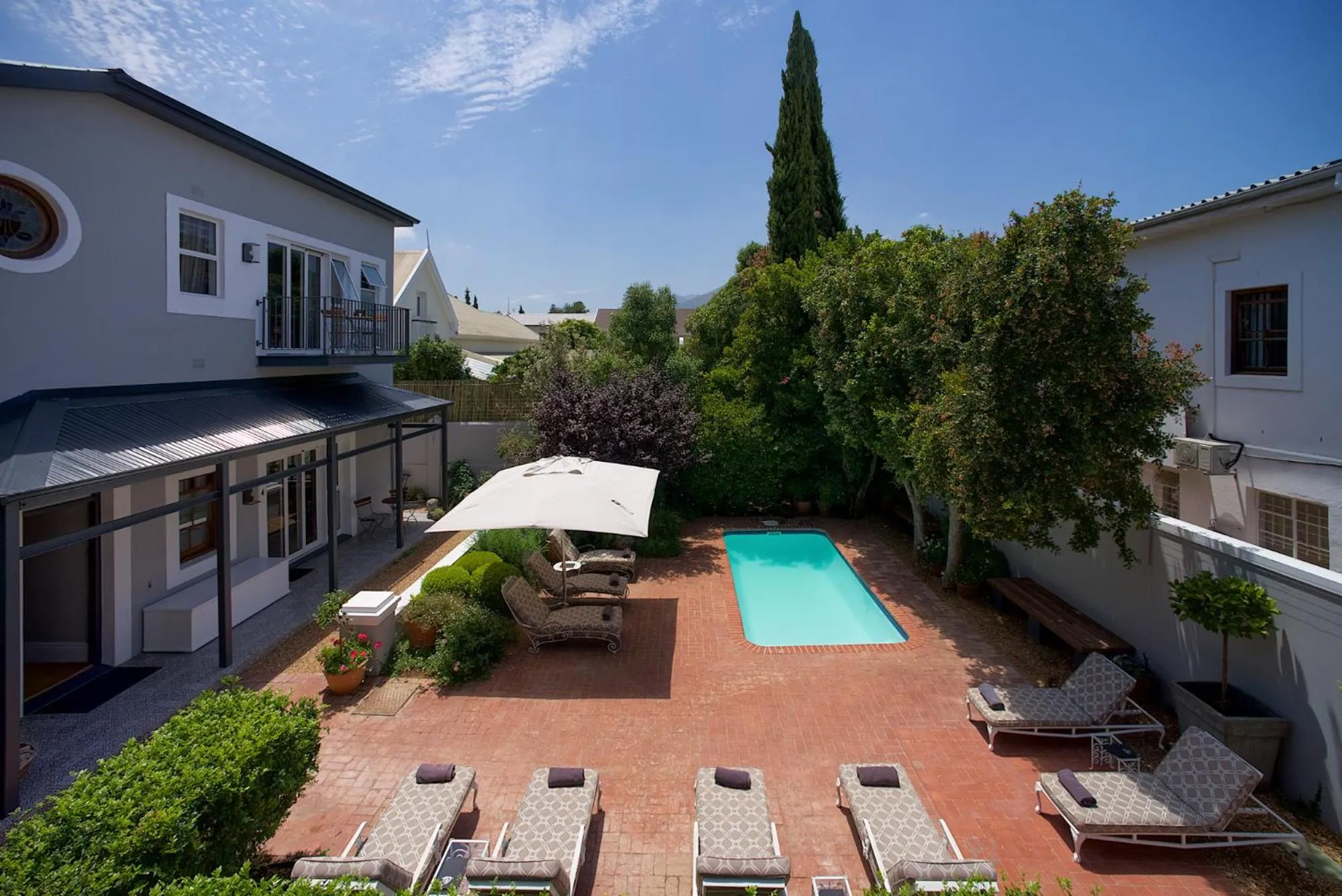 Pool view in Bonne Esperance Boutique Guest House