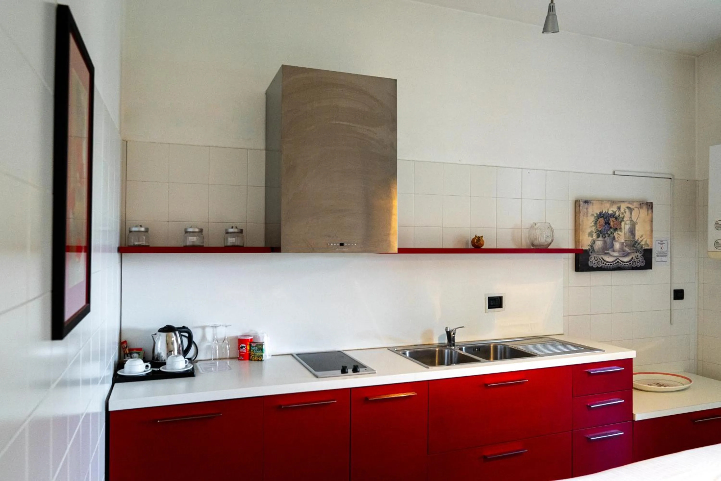 Kitchen or kitchenette in Hotel I Somaschi