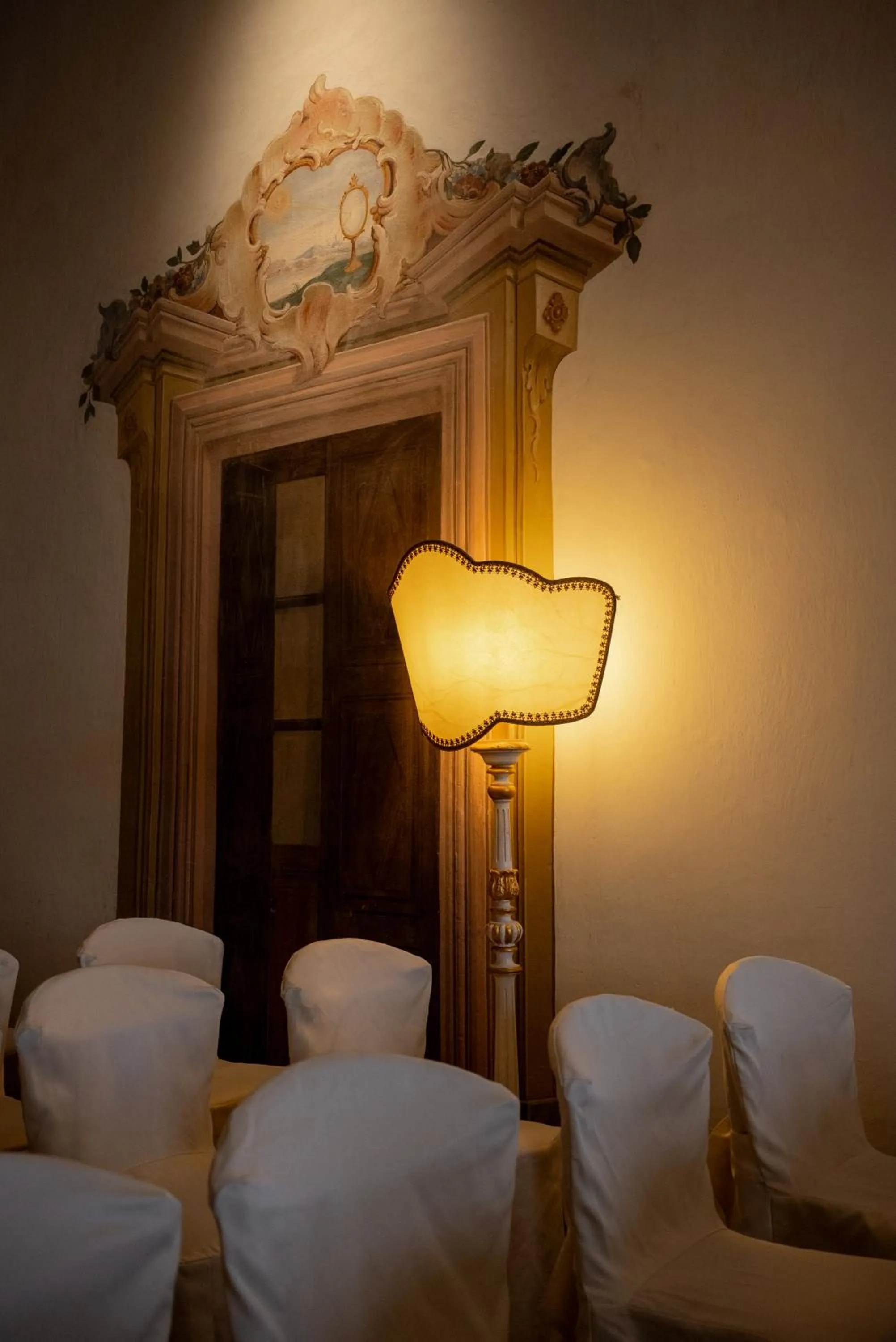 Decorative detail, Bed in Hotel I Somaschi