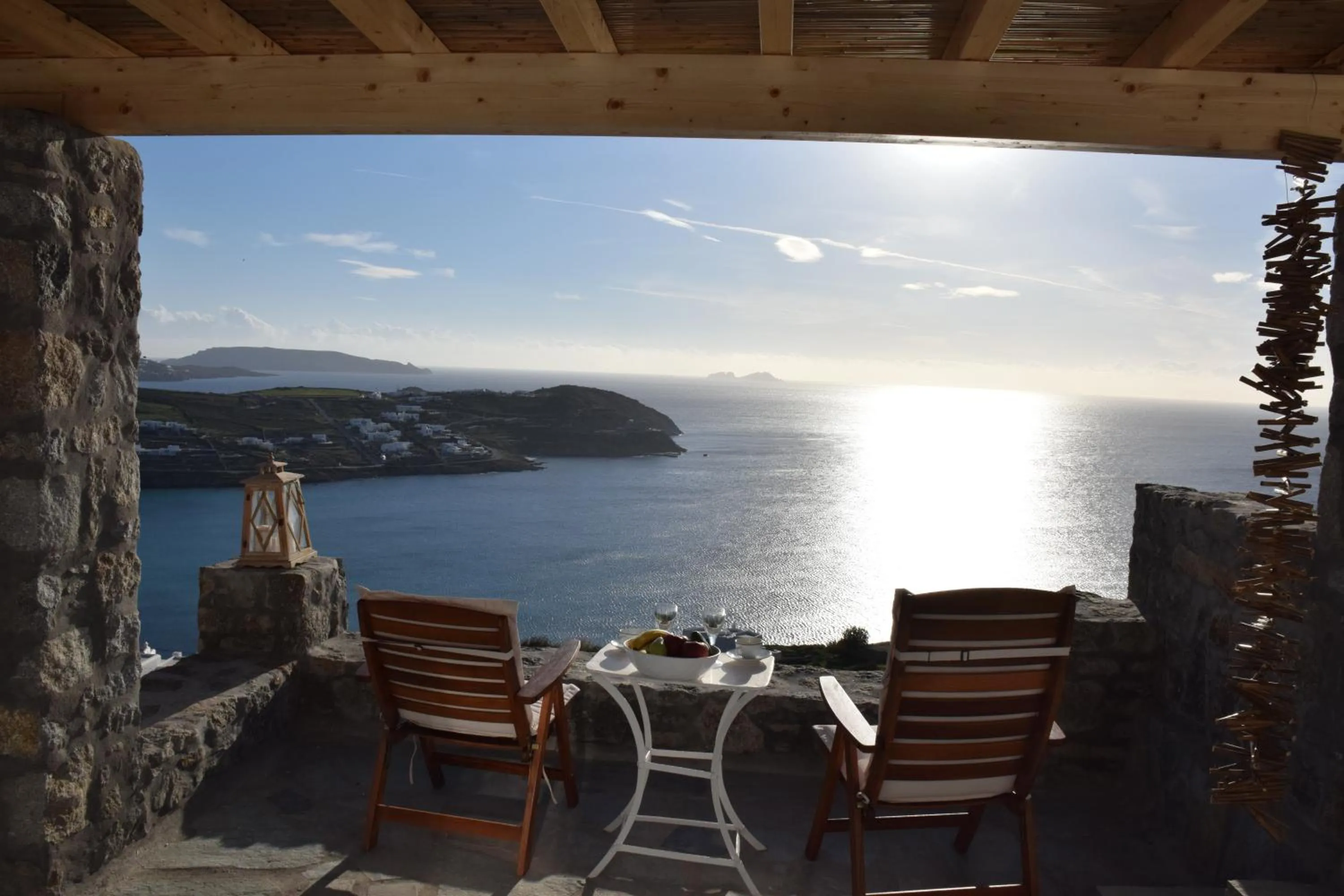 Balcony/Terrace in Andromeda Mykonos Villas & Suites