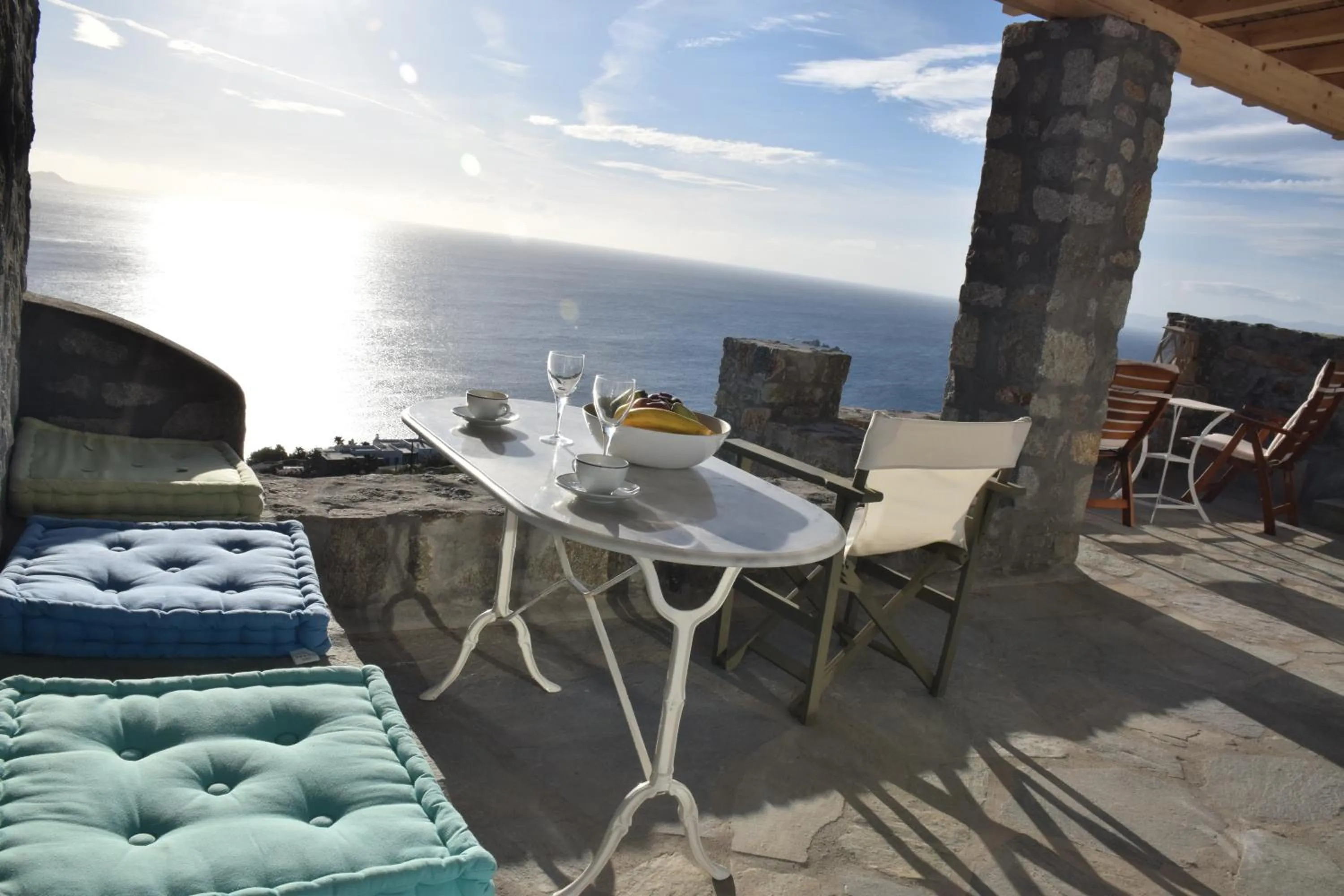 Balcony/Terrace in Andromeda Mykonos Villas & Suites