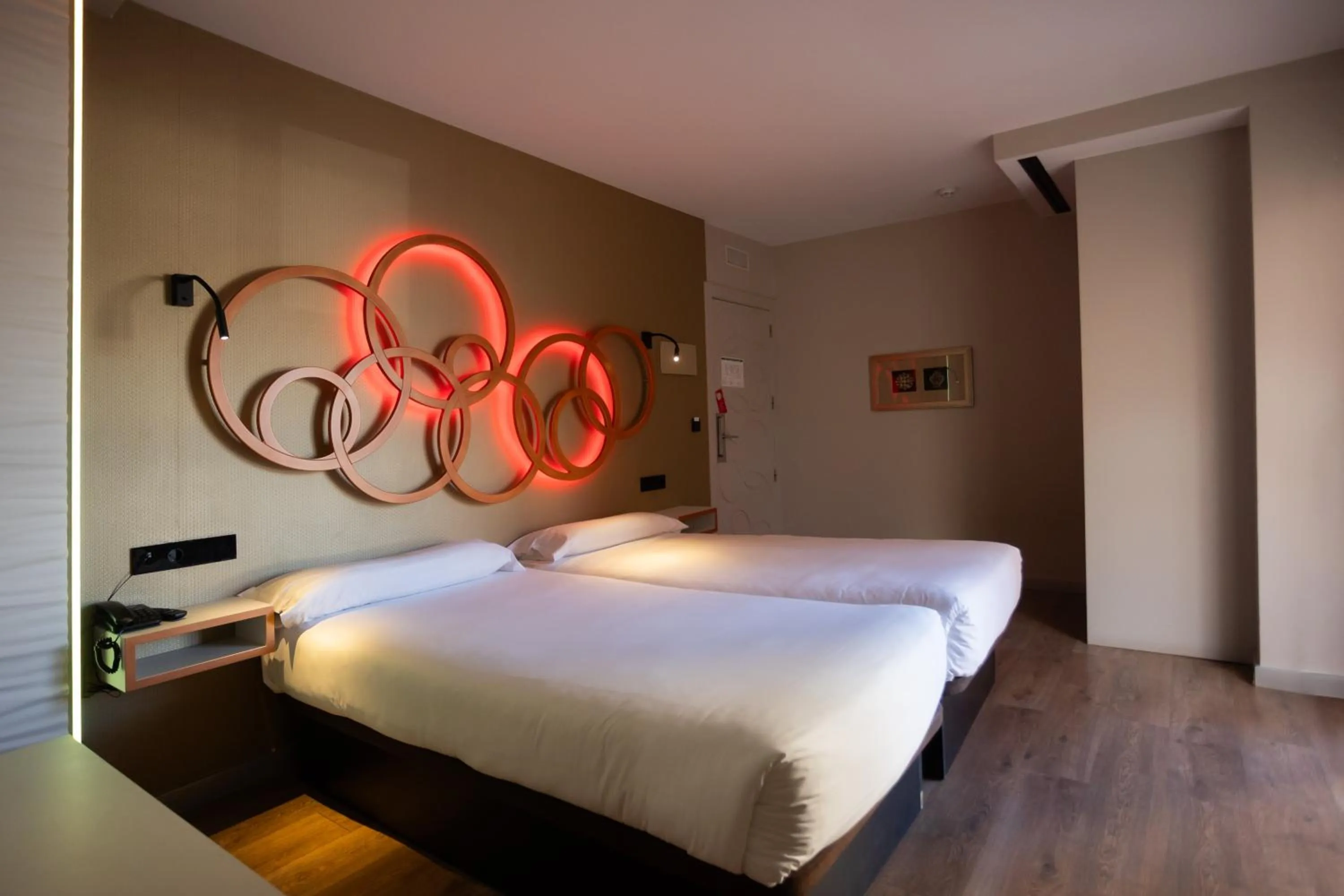 Bed in Hotel Centro Los Braseros