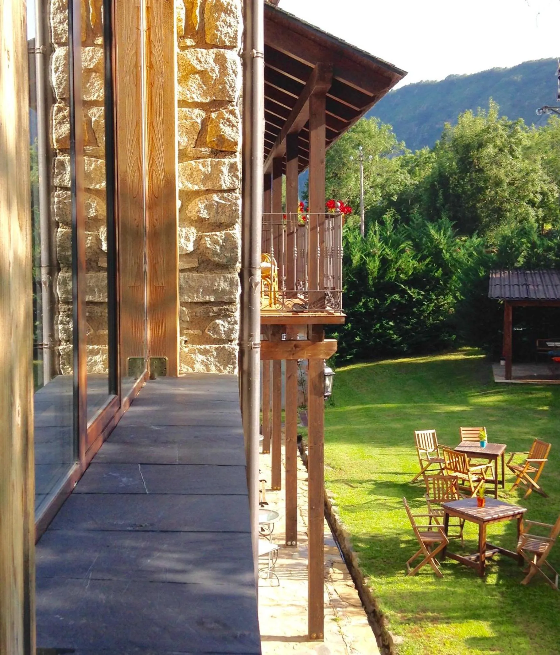 Garden view in Hotel Casa Arcas