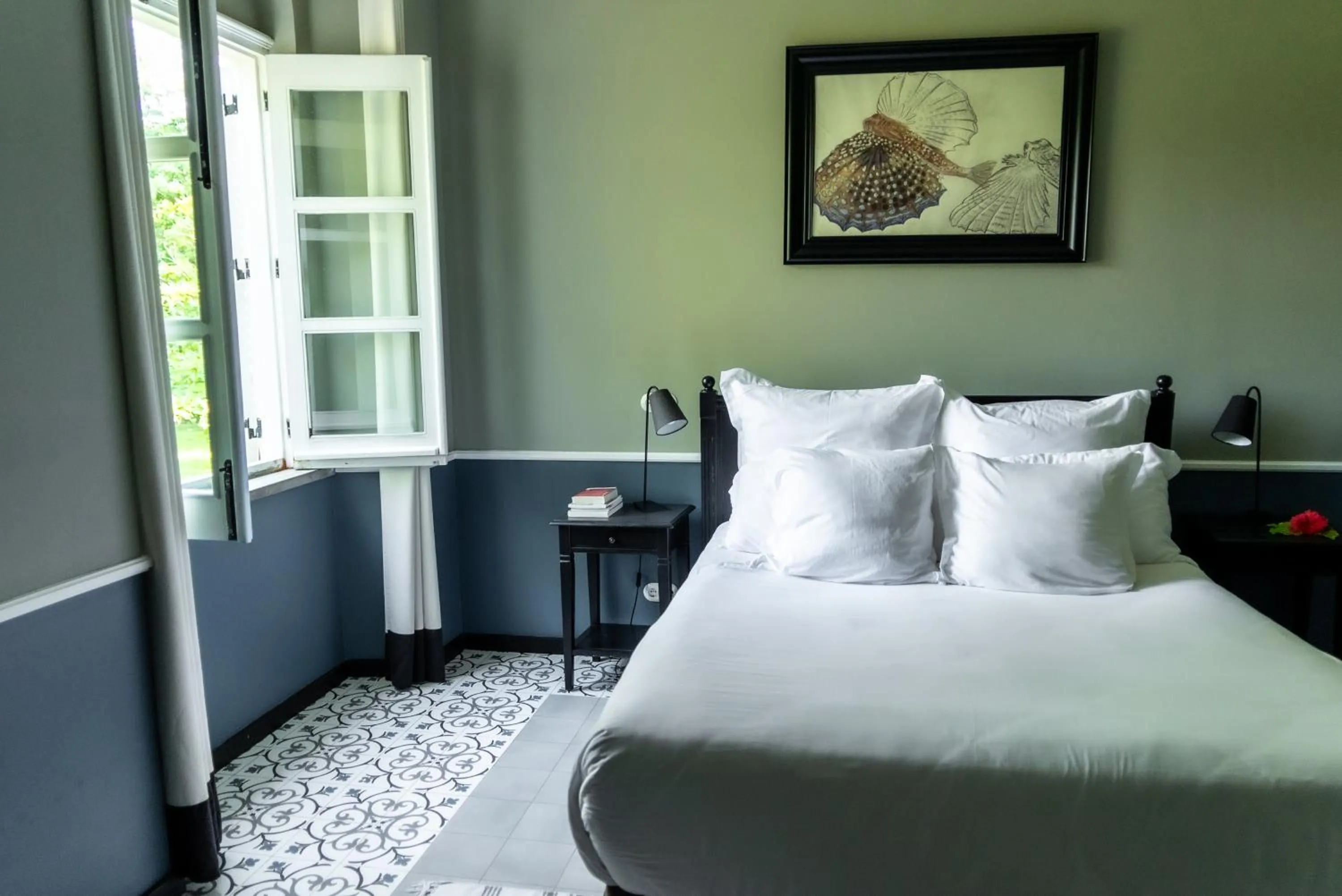 Bedroom, Bed in Roça Sundy - Principe Collection