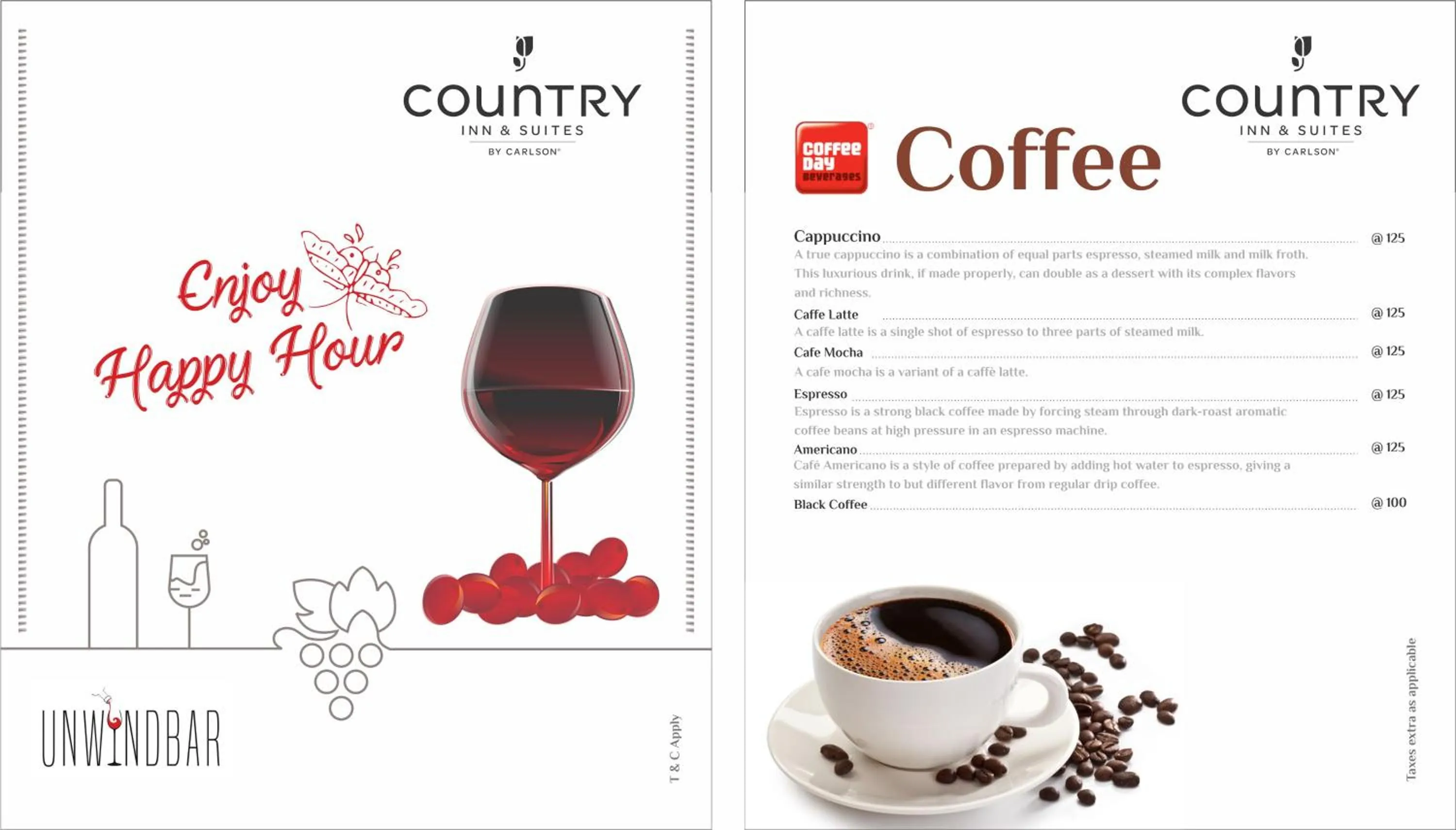 Alcoholic drinks in Country Inn & Suites by Radisson Kota