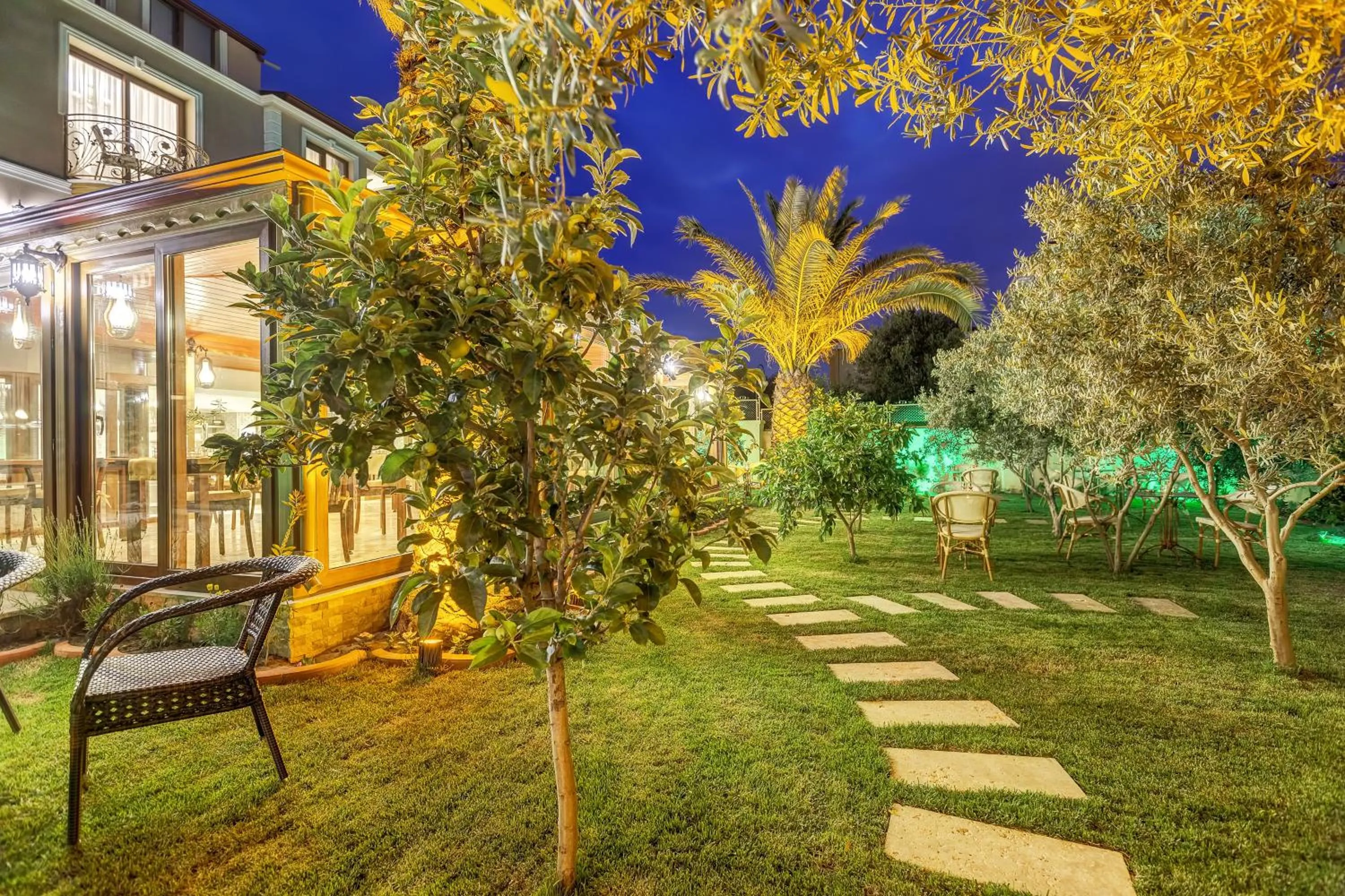 Night in Cunda Özerbey Konağı