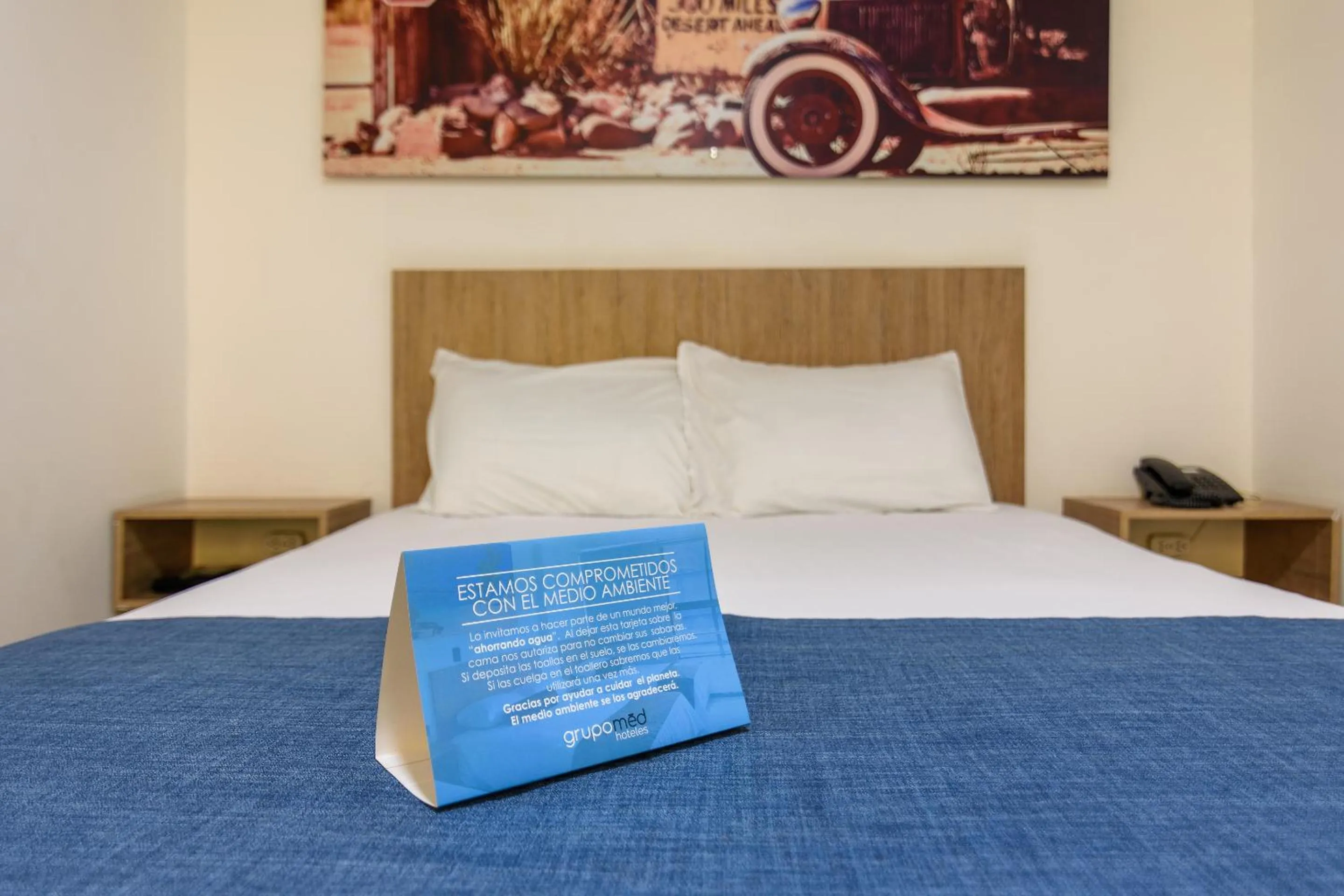 Bed in Hotel Med Estadio