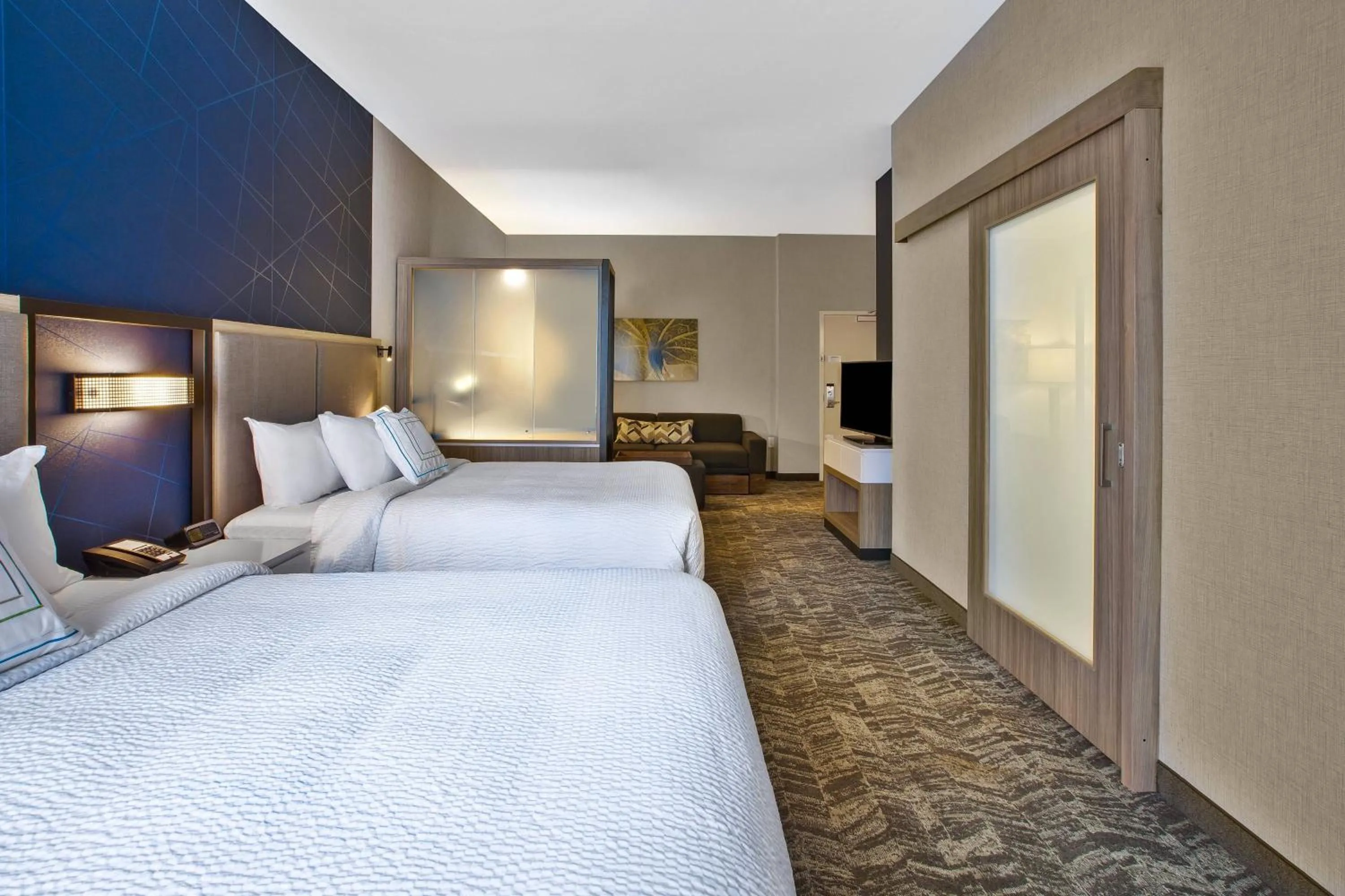Bedroom, Bed in SpringHill Suites by Marriott Pittsburgh Butler/Centre City