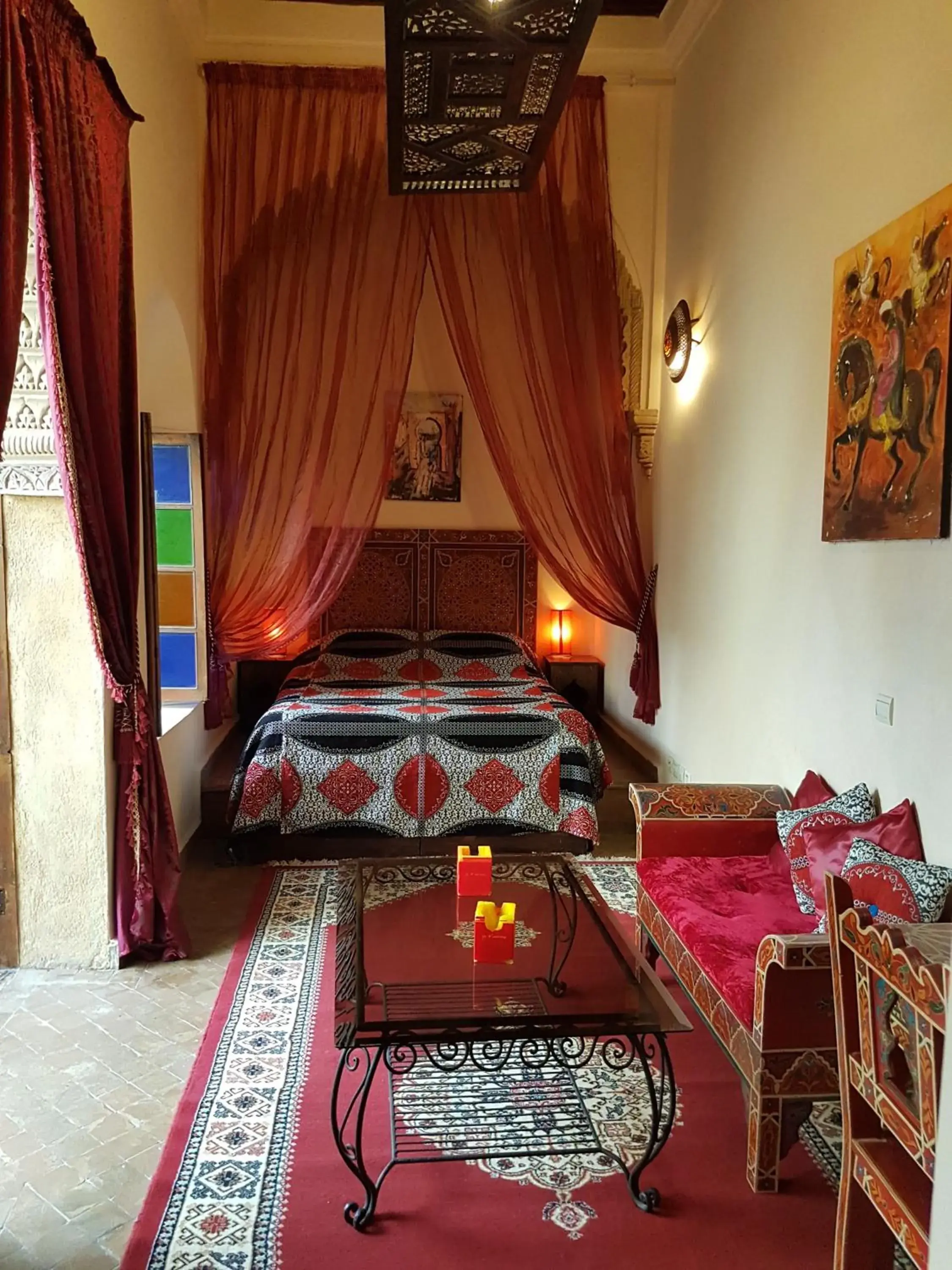 Bed in Riad Marlinea Bed in Riad Marlinea