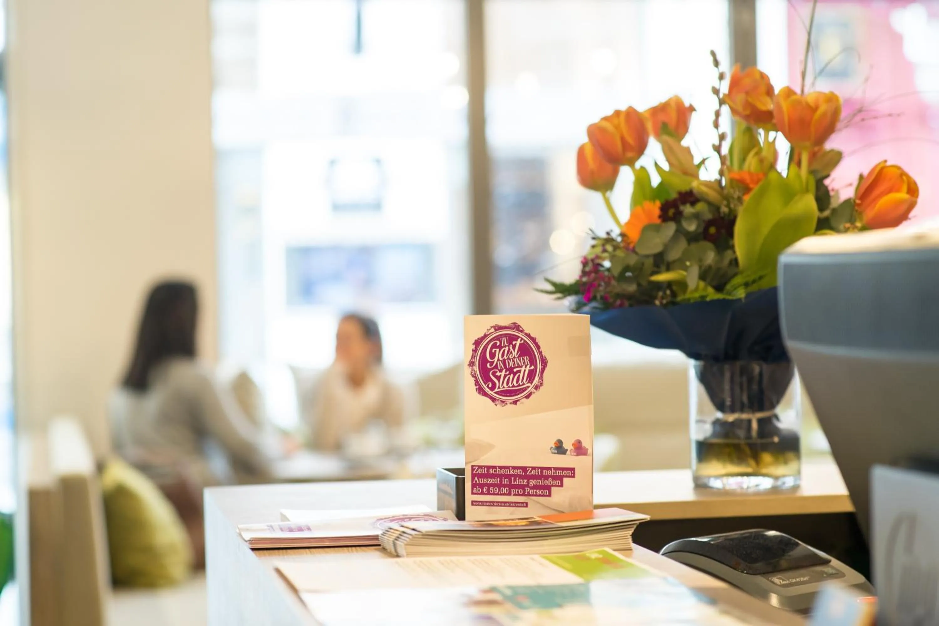 Lobby or reception in Hotel Schwarzer Bär