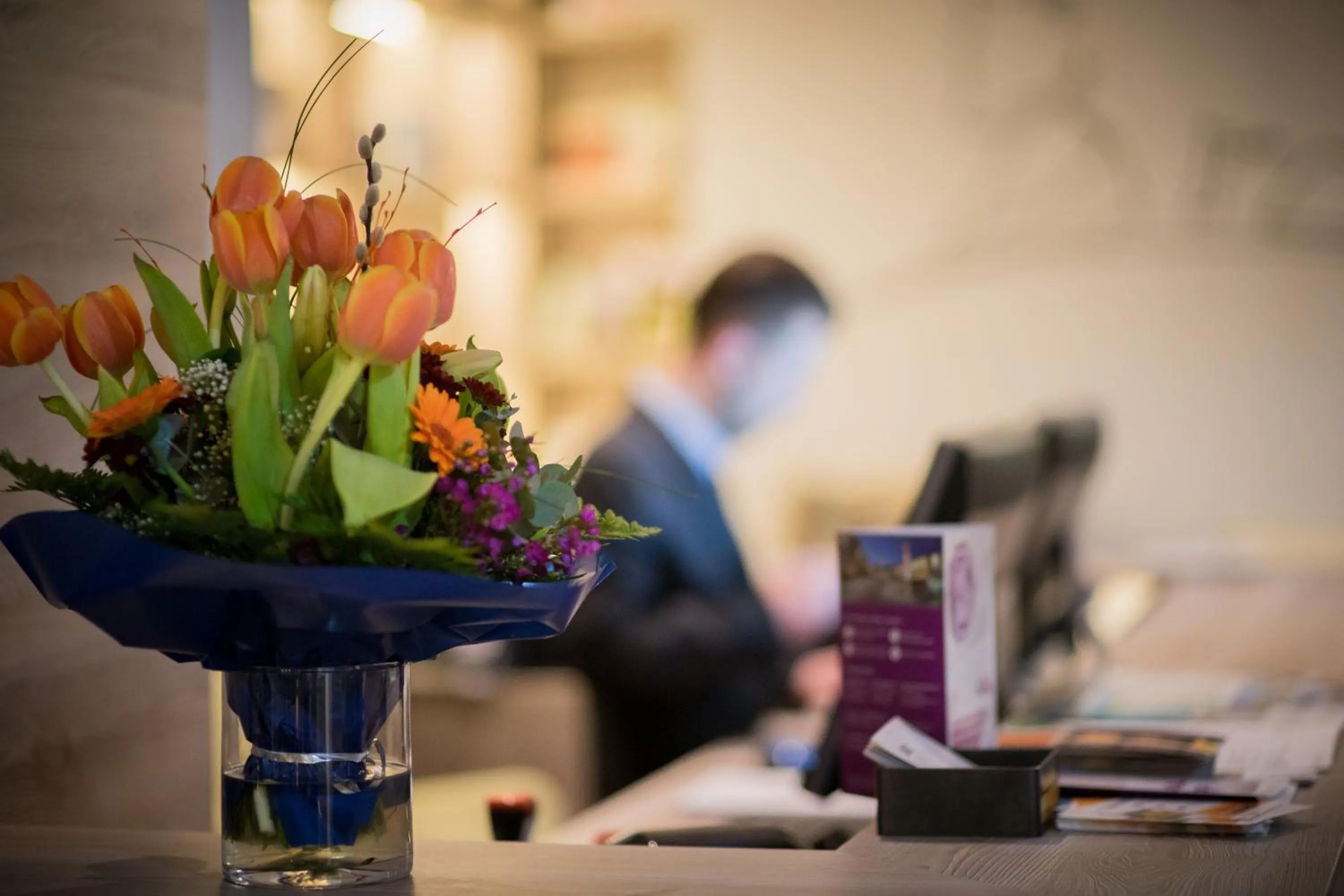 Lobby or reception in Hotel Schwarzer Bär