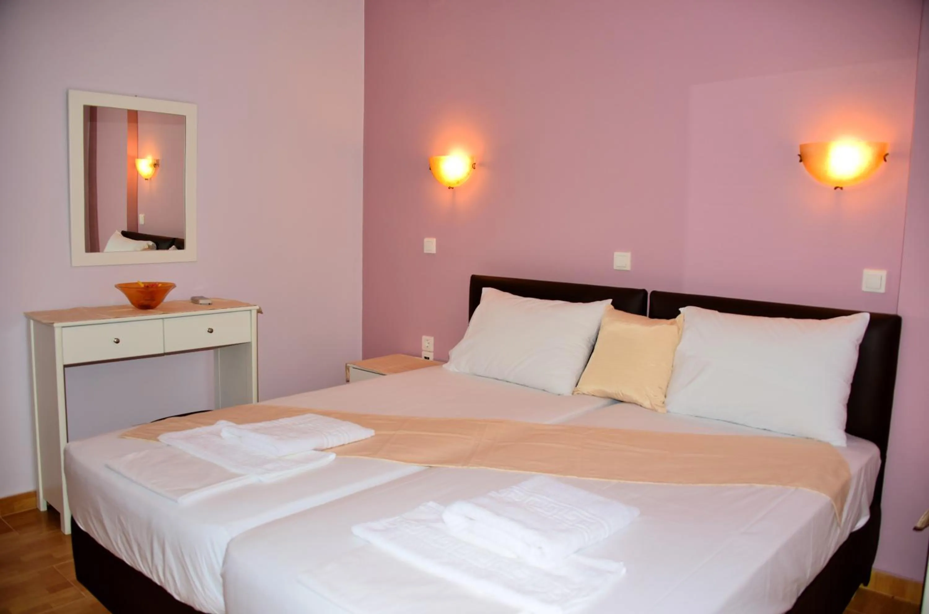 Bed in Villa Nostos