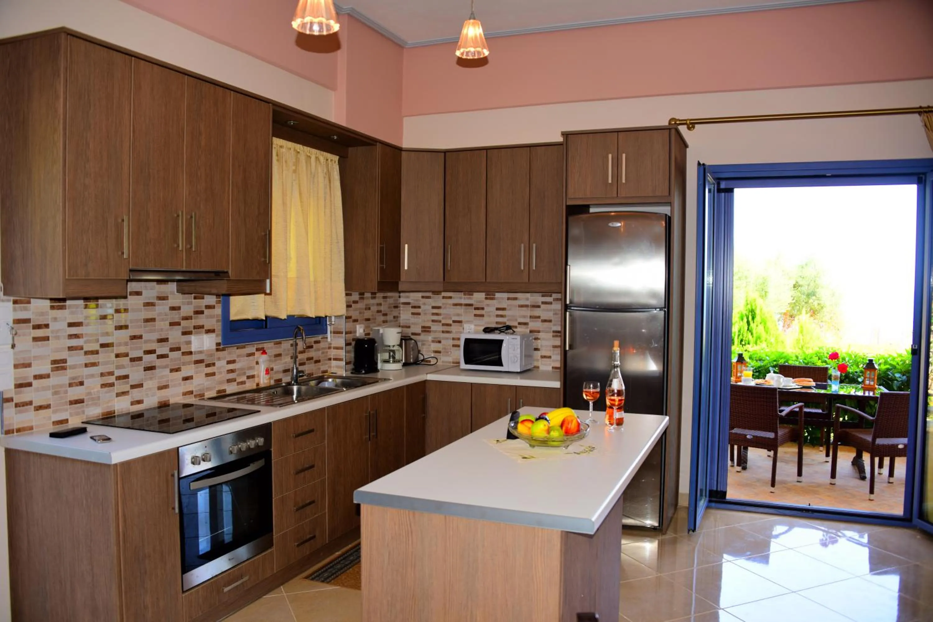 Kitchen or kitchenette in Villa Nostos